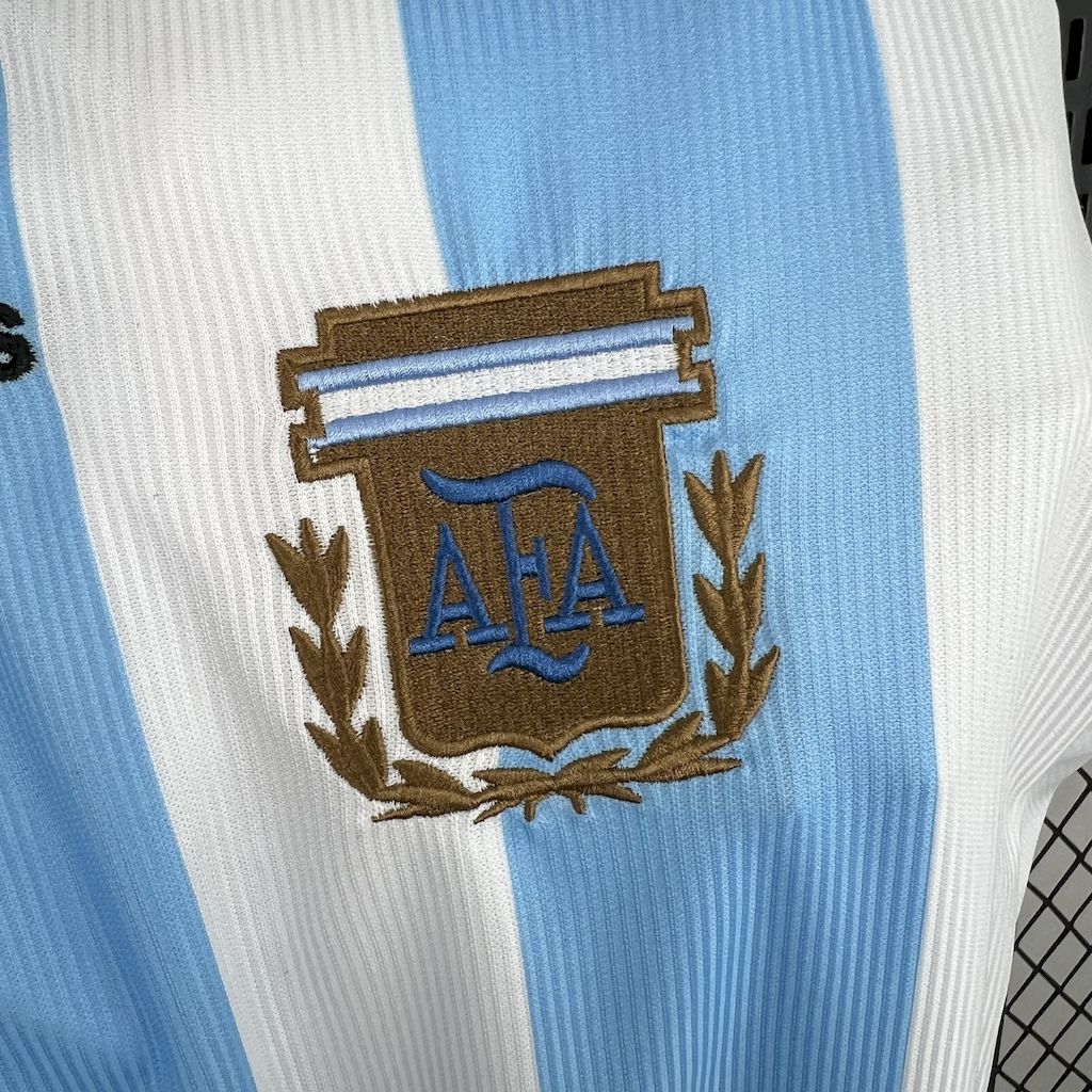 Retro Argentina 1998 Home Long Sleeves Jersey - SOCCERDEALSHOP