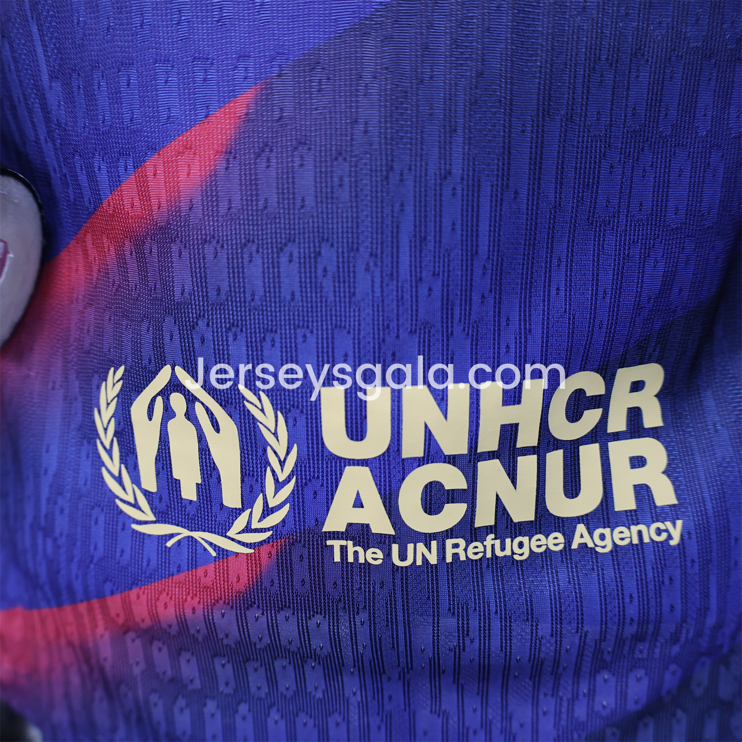 B.A.R.S.A 25-26 Red Diagonal Special Blue Jersey - Player Version - SOCCERDEALSHOP