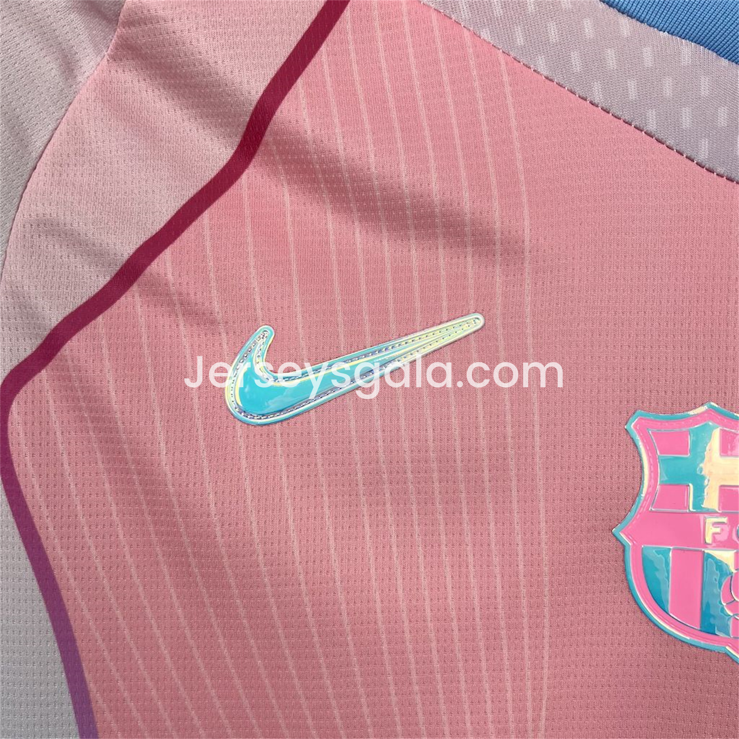 B.A.R.S.A 25-26 T90 White Lines Pink Special Jersey - Fans Version - SOCCERDEALSHOP