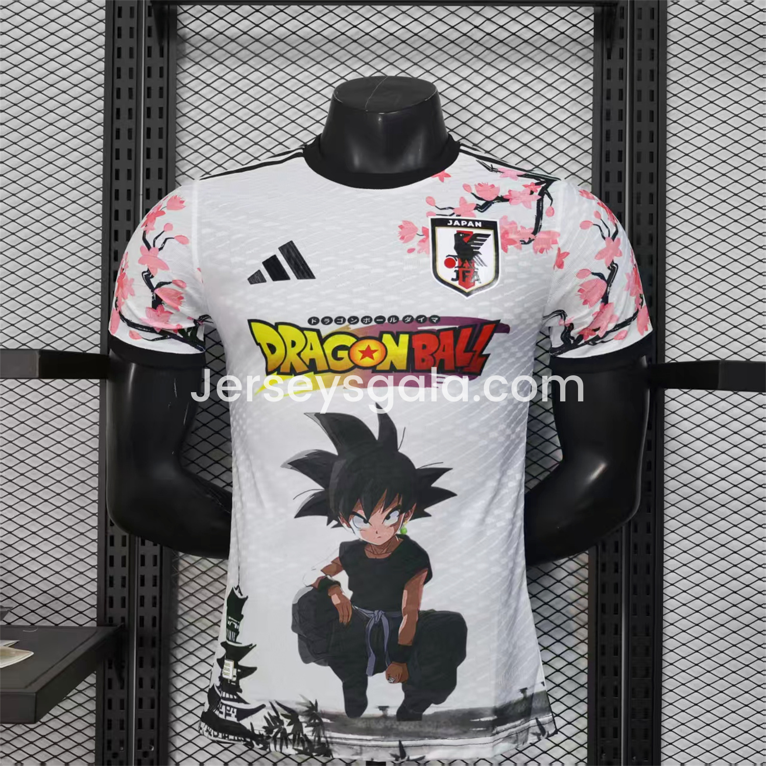 Japan 25-26 Dragon Ball Little Goku White Special Jersey - Player Version - SOCCERDEALSHOP