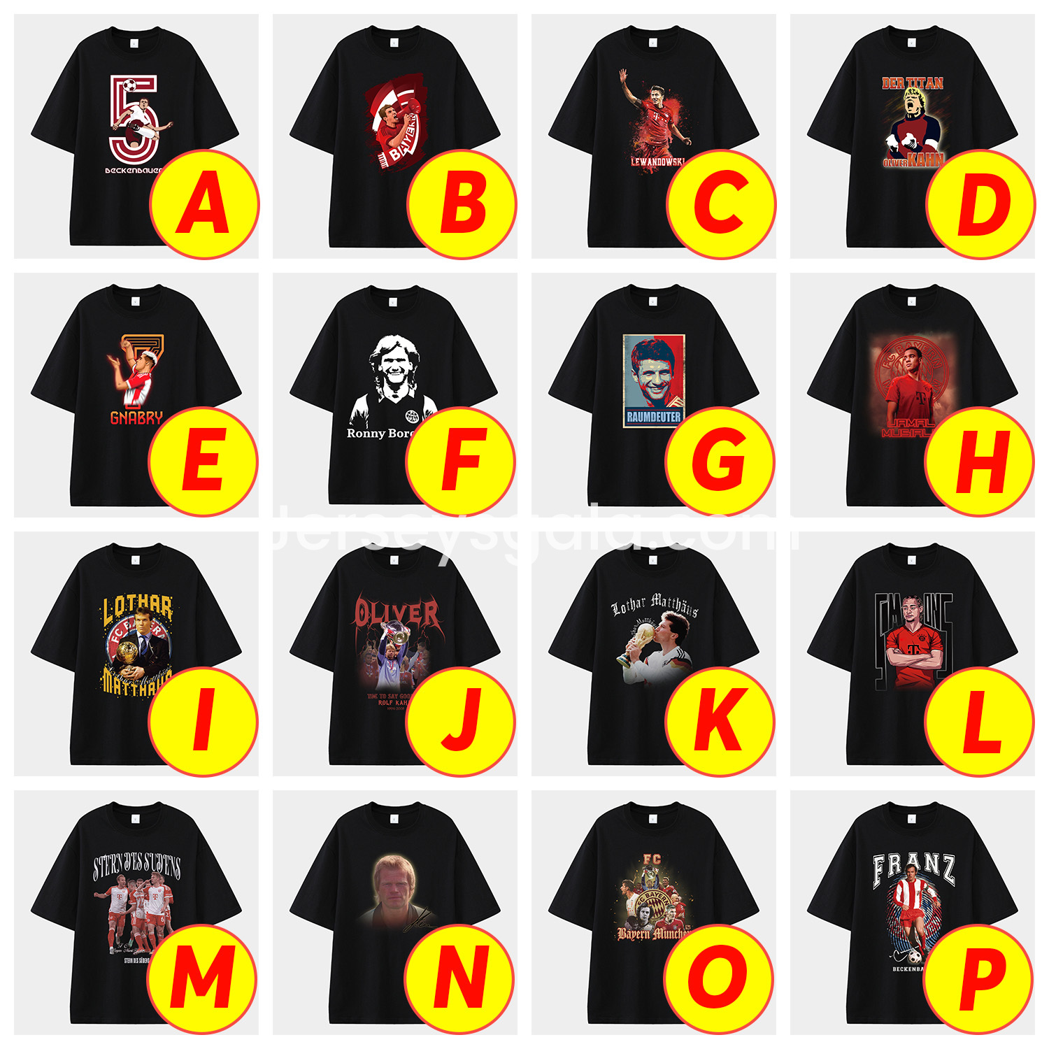 Bayern Munich 125th Legendary Players Unisex Pure Cotton T-shirt - SOCCERDEALSHOP