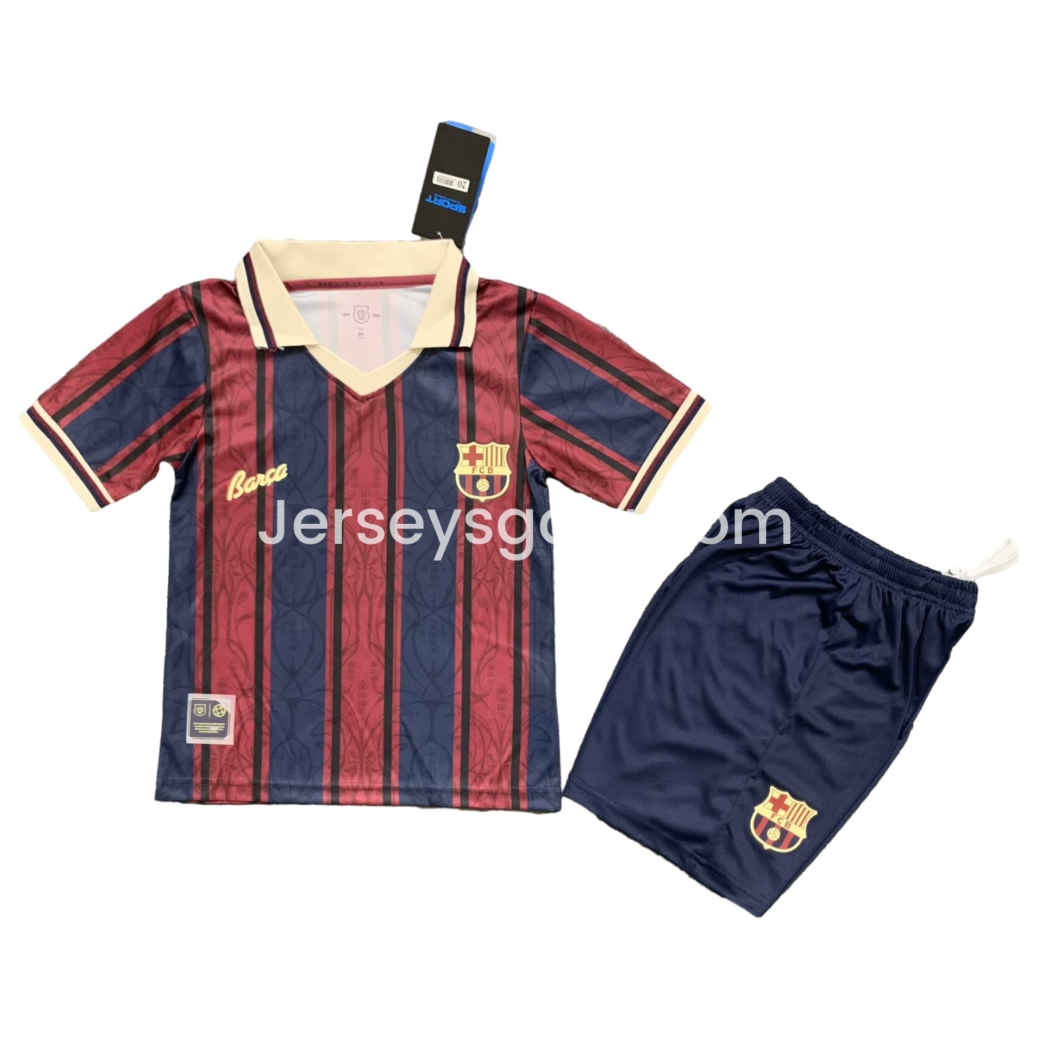B.A.R.S.A 25-26 125th Anniversary Throwback Kids Kit - SOCCERDEALSHOP