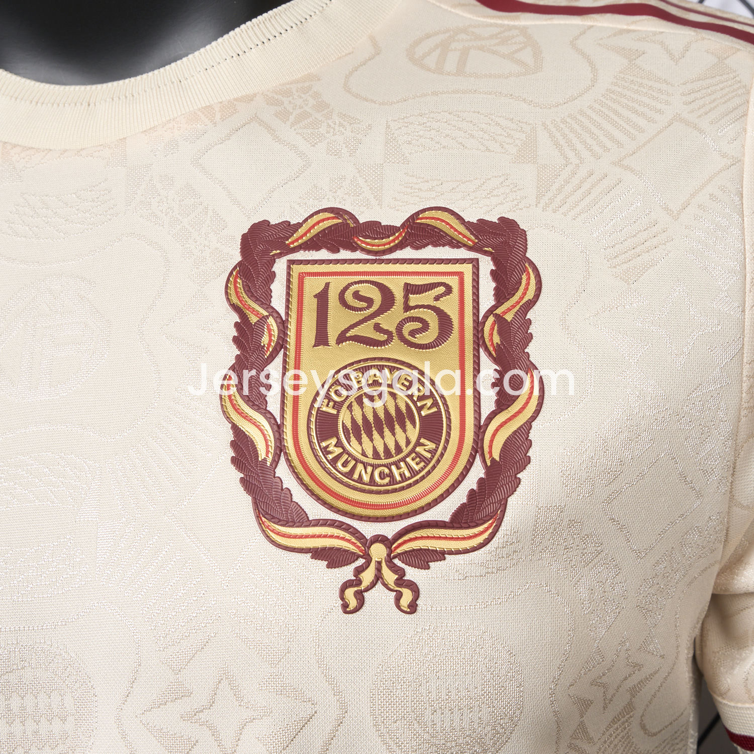 Bayern Munich 2025 Apricot 125th Anniversary Jersey - Player Version - SOCCERDEALSHOP