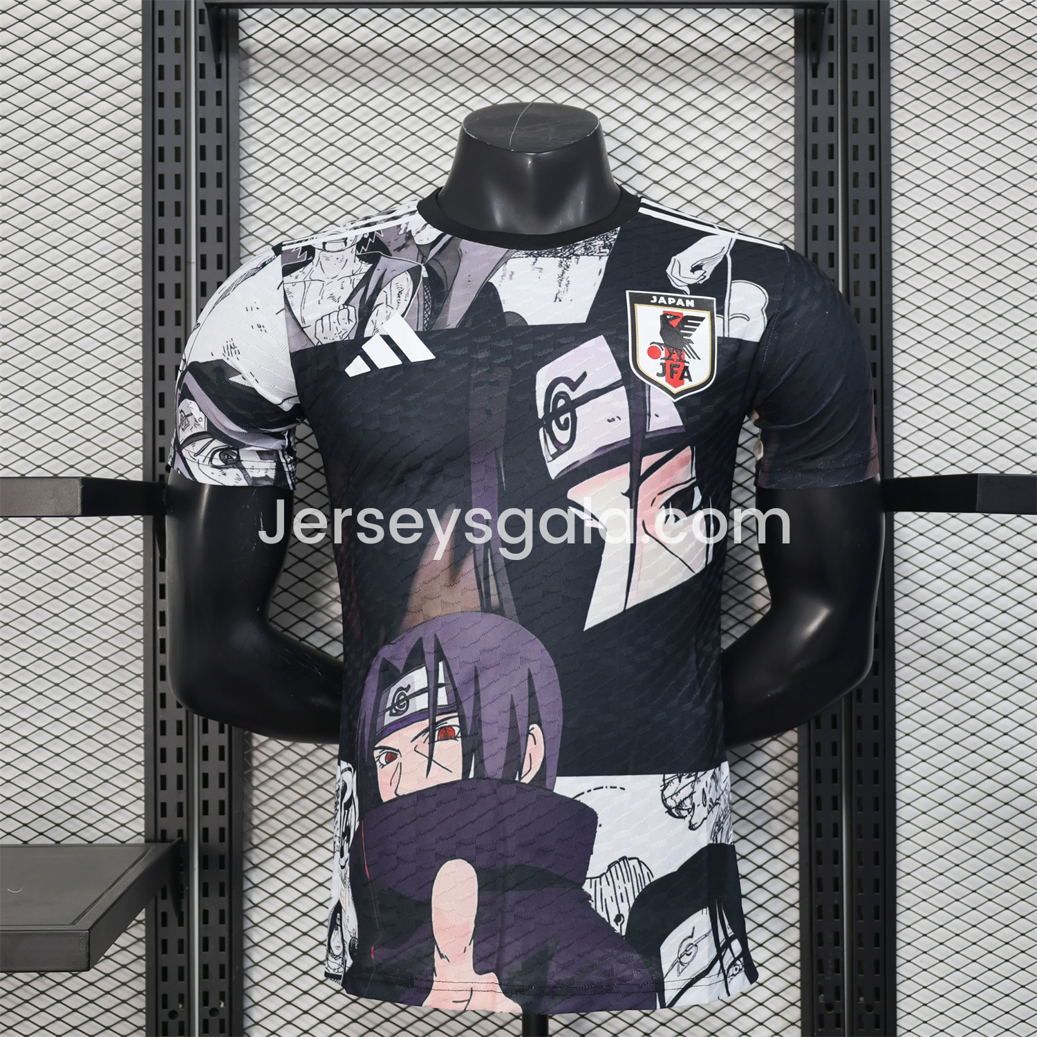 Japan 25-26 Uchiha Itachi Black & White Special Jersey - Player Version - SOCCERDEALSHOP