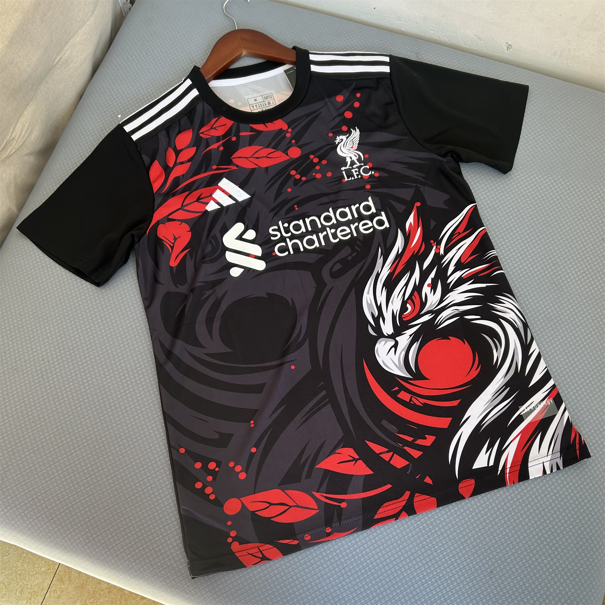 Liver.pool 24-25 Black Fire Phoenix Special Edition Jersey - Fans Version - SOCCERDEALSHOP