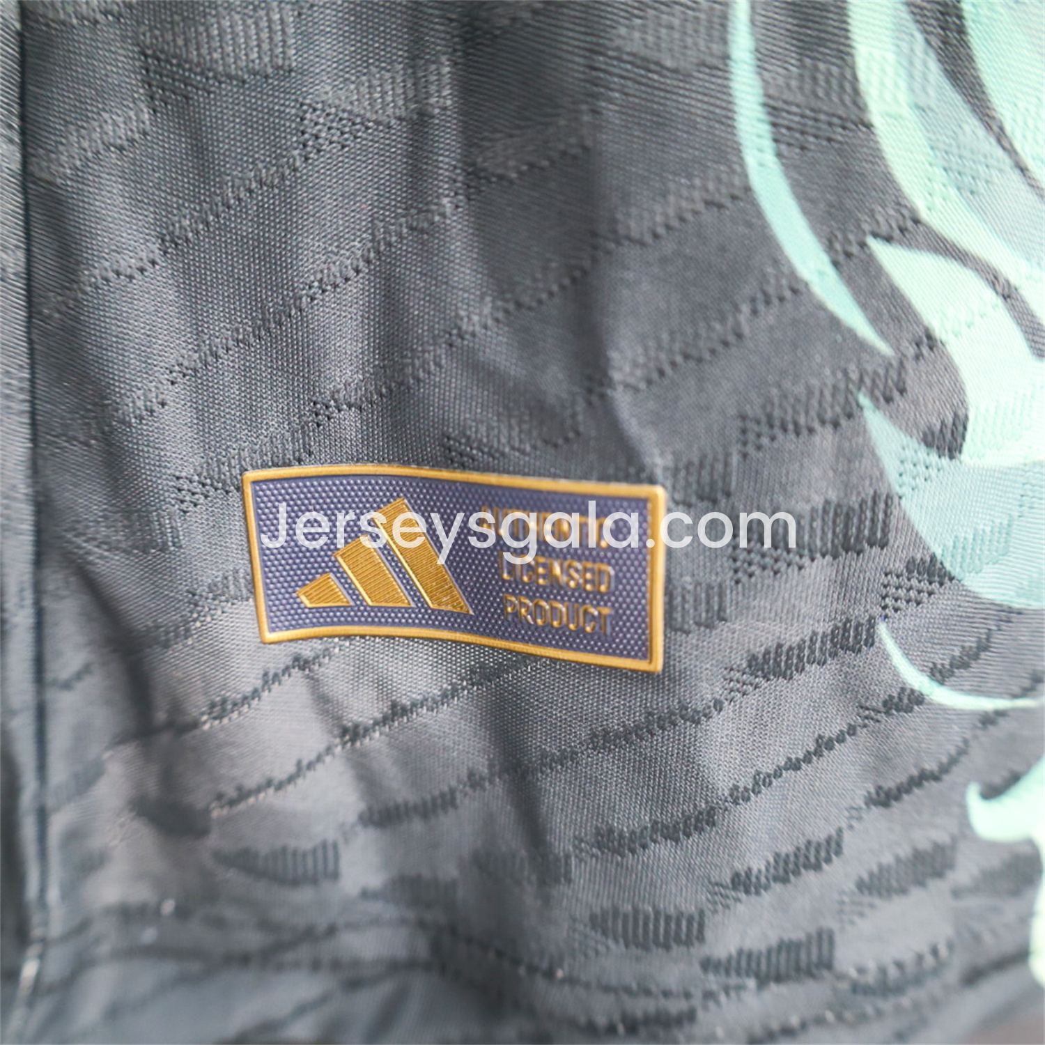 Real Madrid 25-26 Black Green Dragon Soars White Jersey - Player Version - SOCCERDEALSHOP