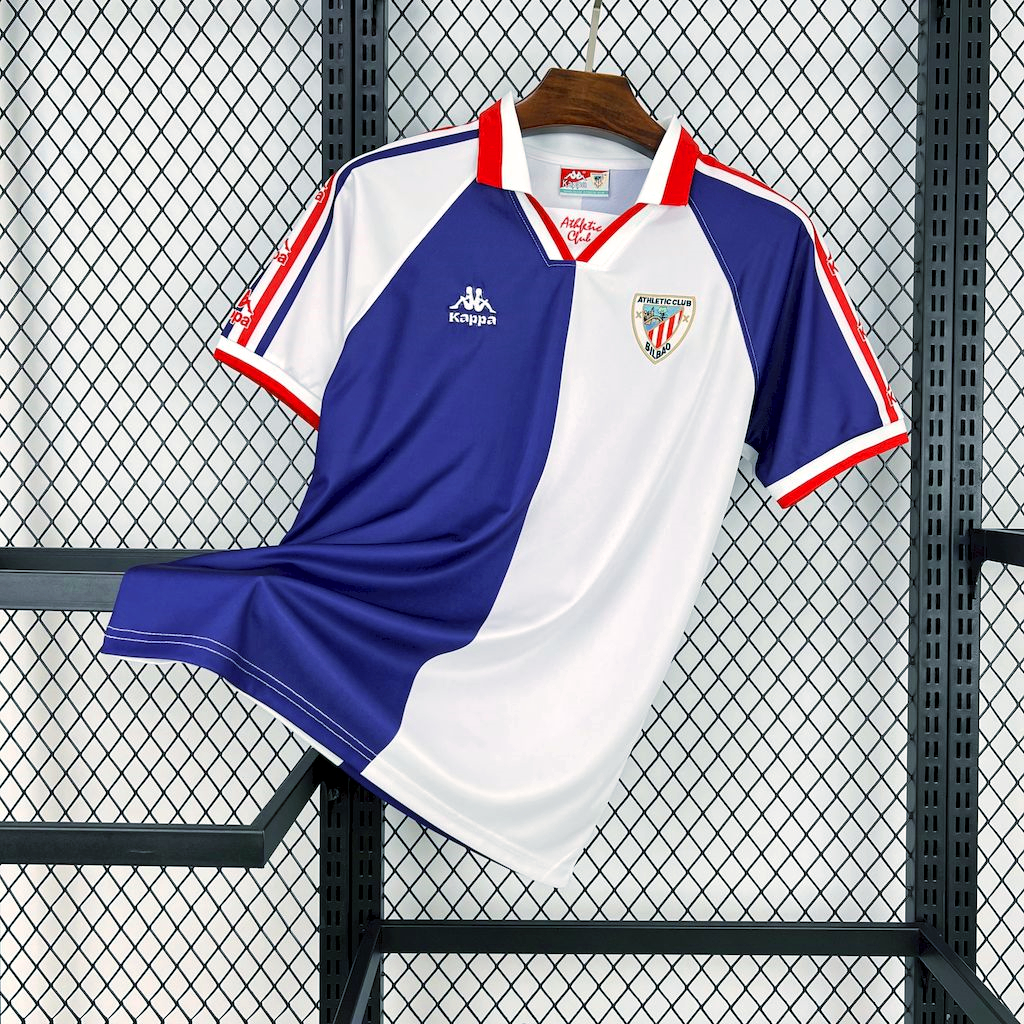 Retro Athletic Bilbao 1997-98 Away Unsponsored Jersey - SOCCERDEALSHOP