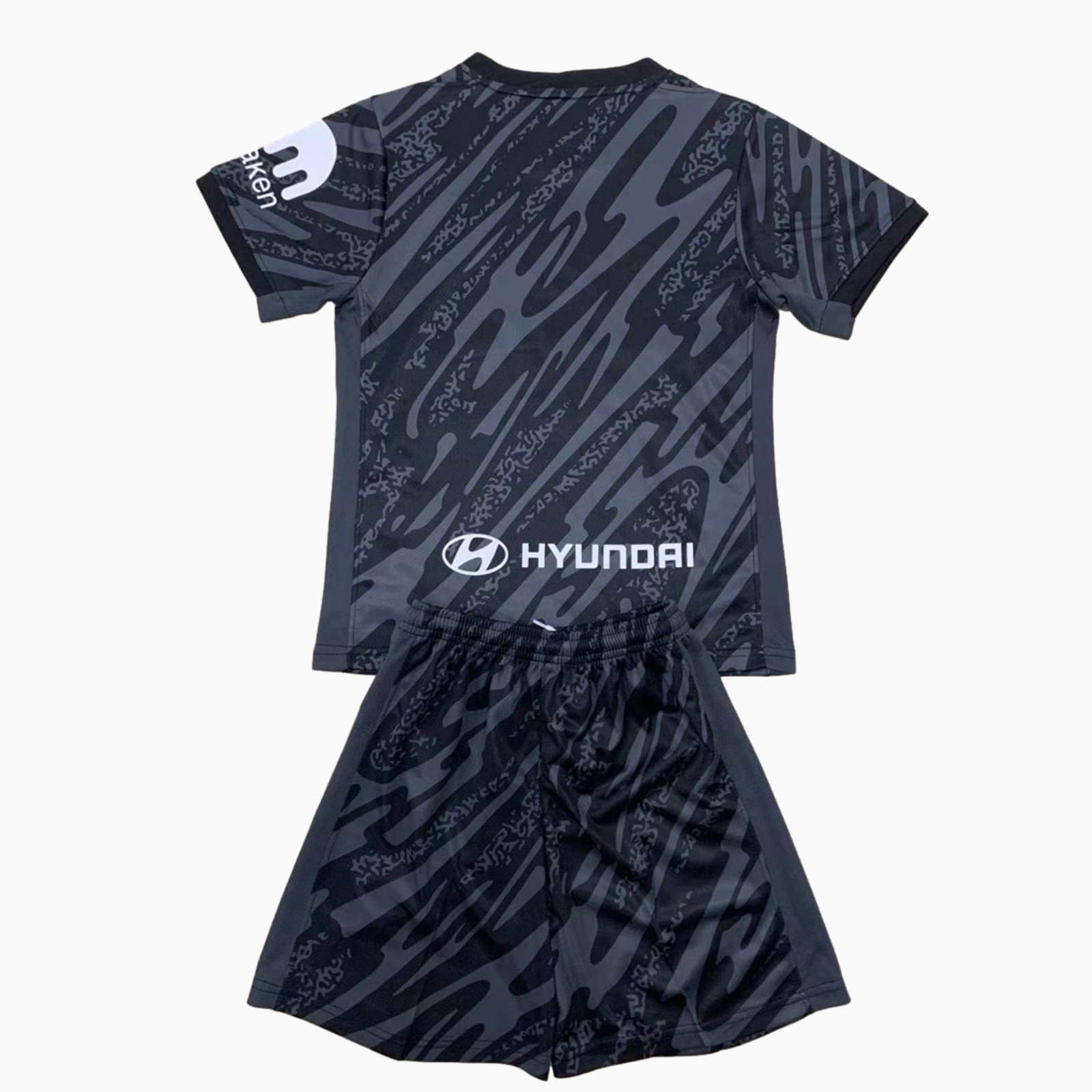 Atletico Madrid 24-25 Black Gray Goalkeeper Men's Adult Jersey Set - Fans Version - SOCCERDEALSHOP