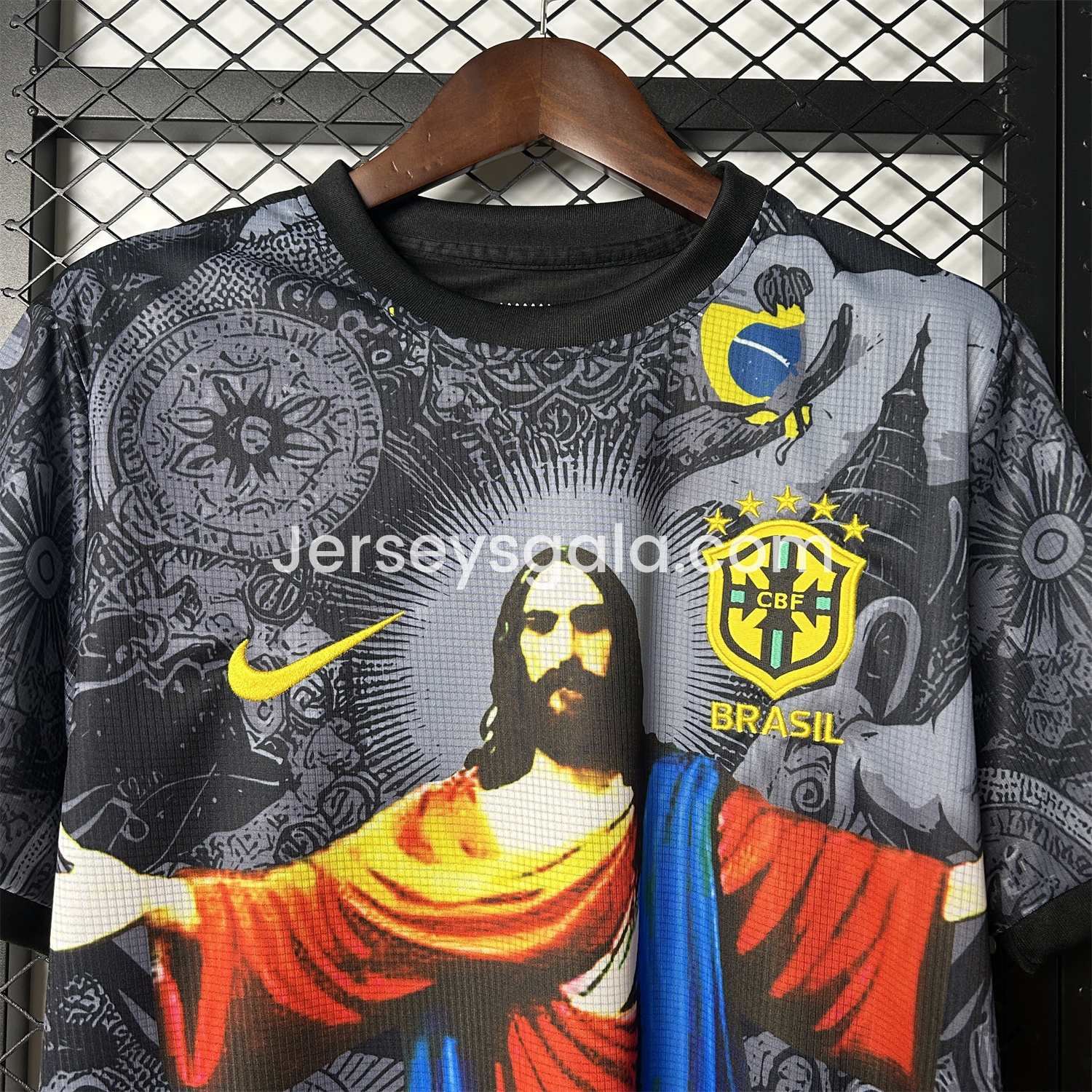 Brazil 25-26 Colorful Jesus Statue Special Jersey - Fans Version - SOCCERDEALSHOP
