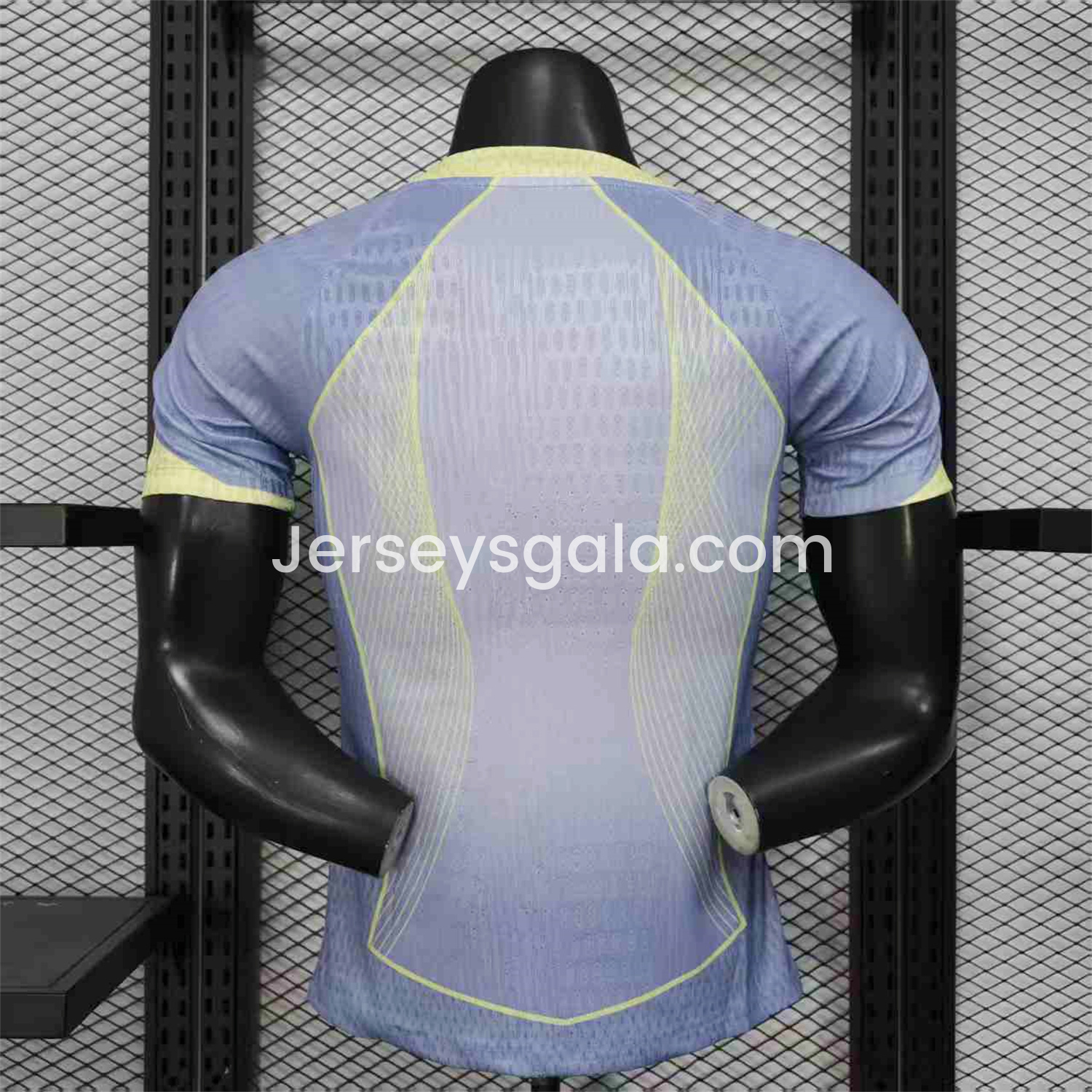 B.A.R.S.A 25-26 T90 Blue and White Gradient and Yellow Lines Special Jersey - Player Version - SOCCERDEALSHOP