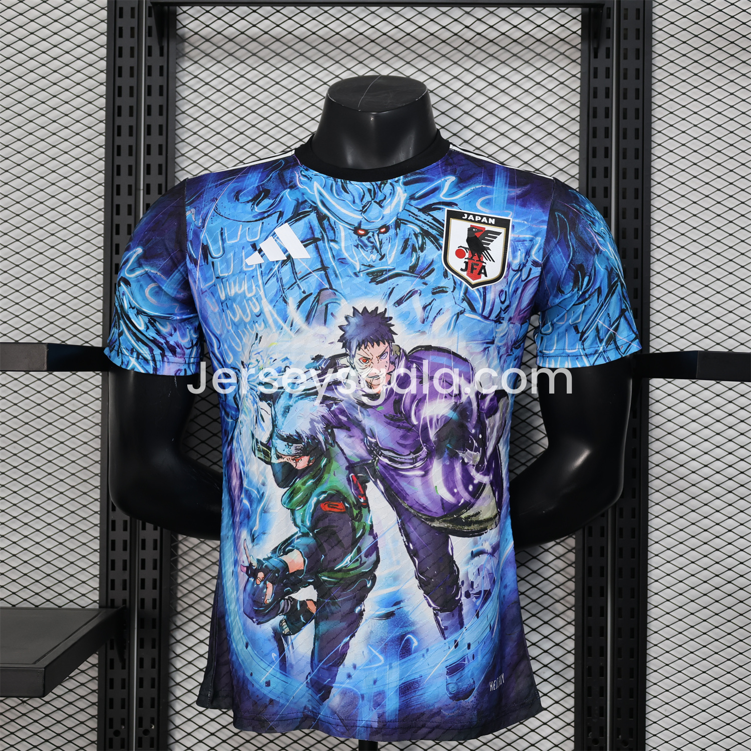 Japan 25-26 Kakashi and Obito Blue Special Jersey - Player Version - SOCCERDEALSHOP