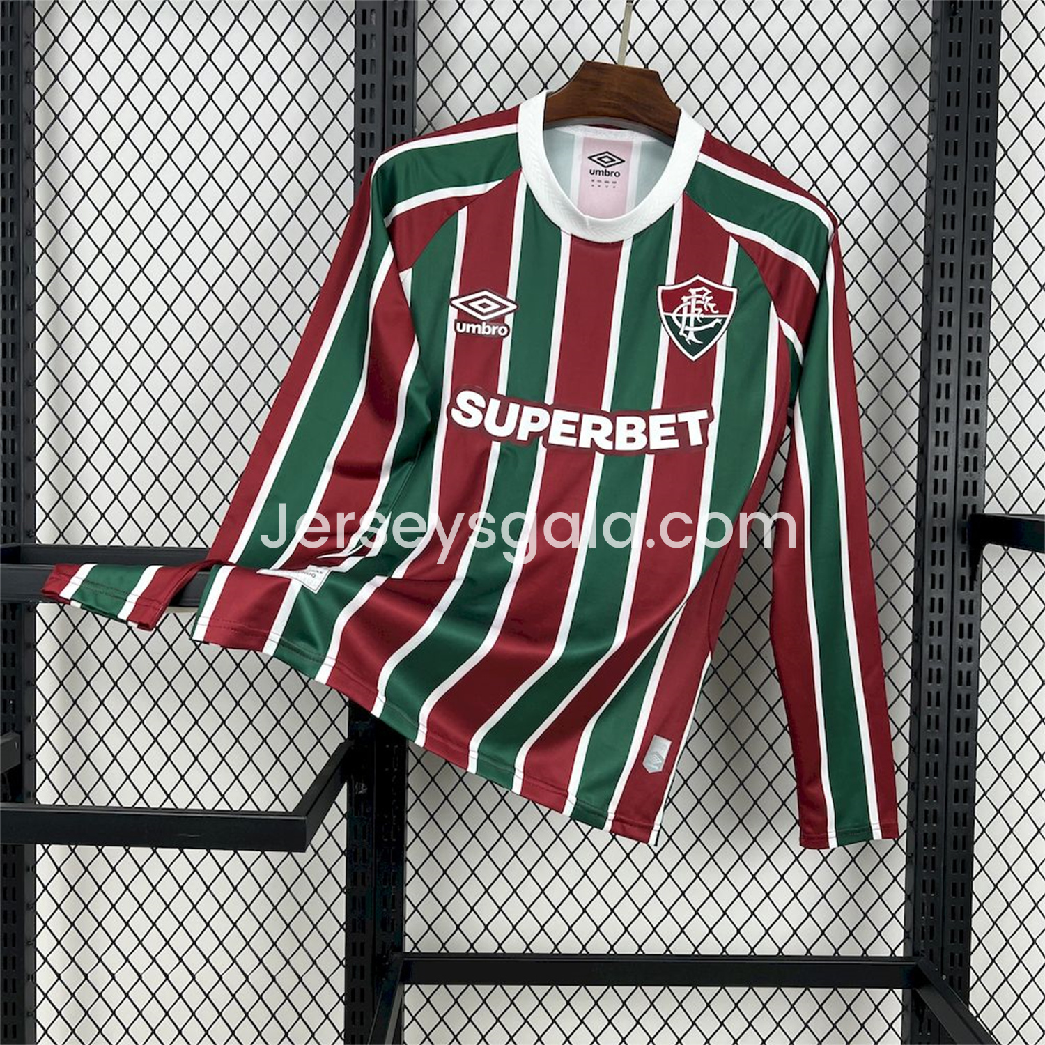 Fluminense 25-26 Home Long Sleeves Jersey - Fans Version - SOCCERDEALSHOP