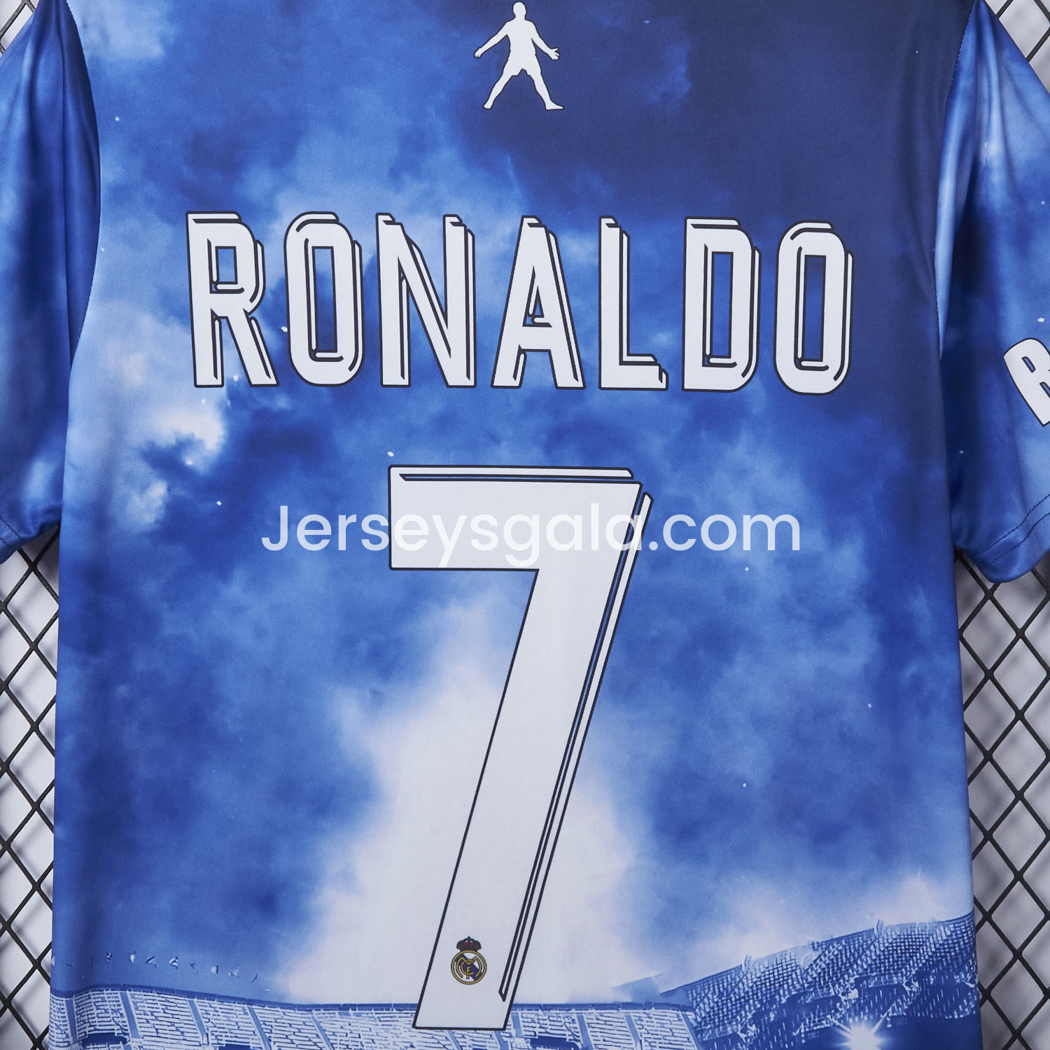 Cristiano Ronaldo Real Madrid 2017-18 Away Career Commemorative Jersey - Fans Version - SOCCERDEALSHOP