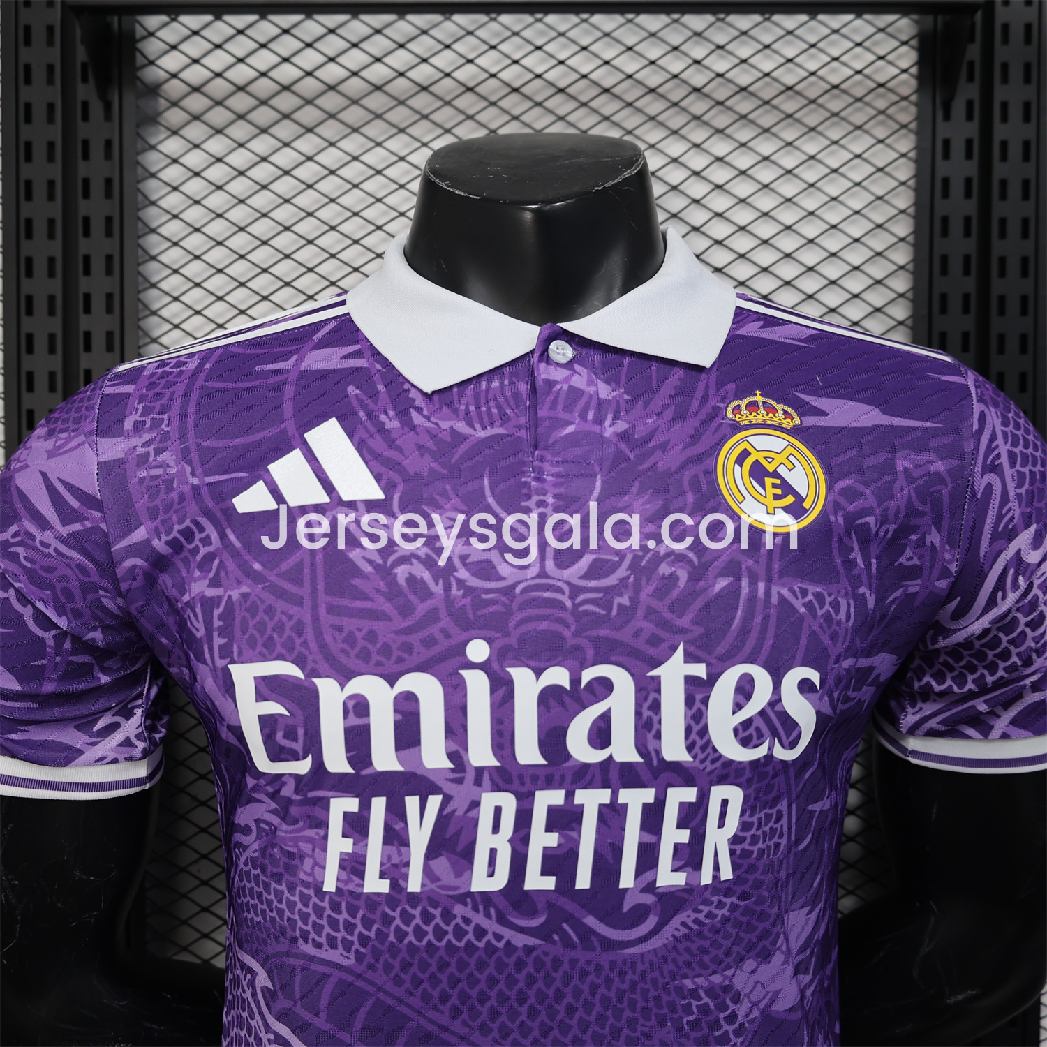 Real Madrid 24-25 Purple Loong POLO Jersey - Player Version - SOCCERDEALSHOP