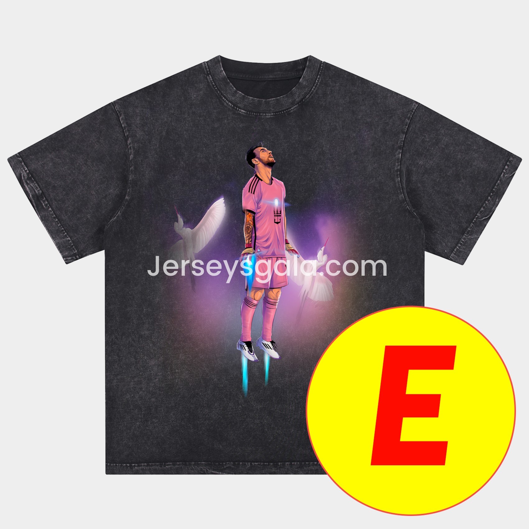 Messi GOAT Argentina B.A.R.S.A INT M.A.M Oversized Washed T-Shirt - SOCCERDEALSHOP