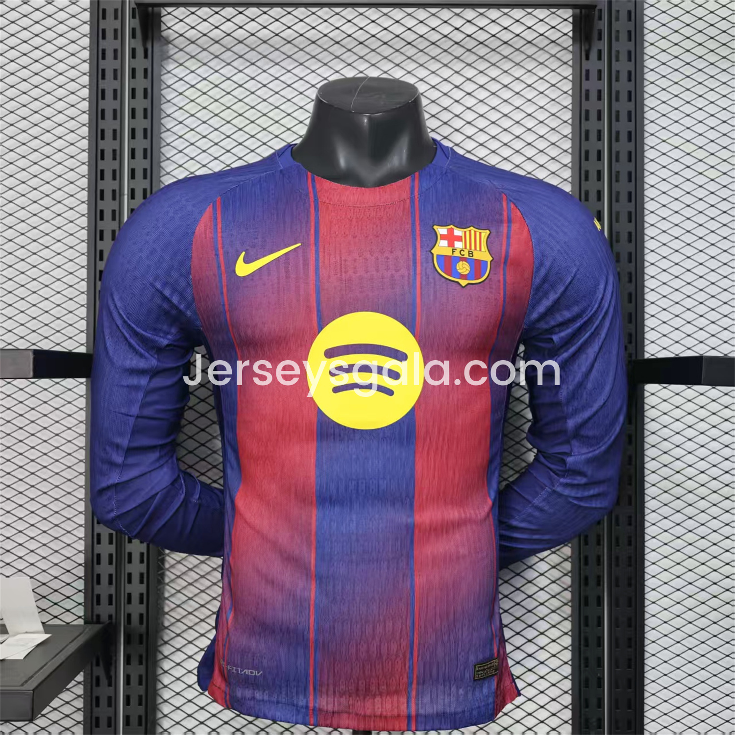 B.A.R.S.A 25-26 Home Long Sleeves Jersey (Leaked Version 2) - Player Version - SOCCERDEALSHOP