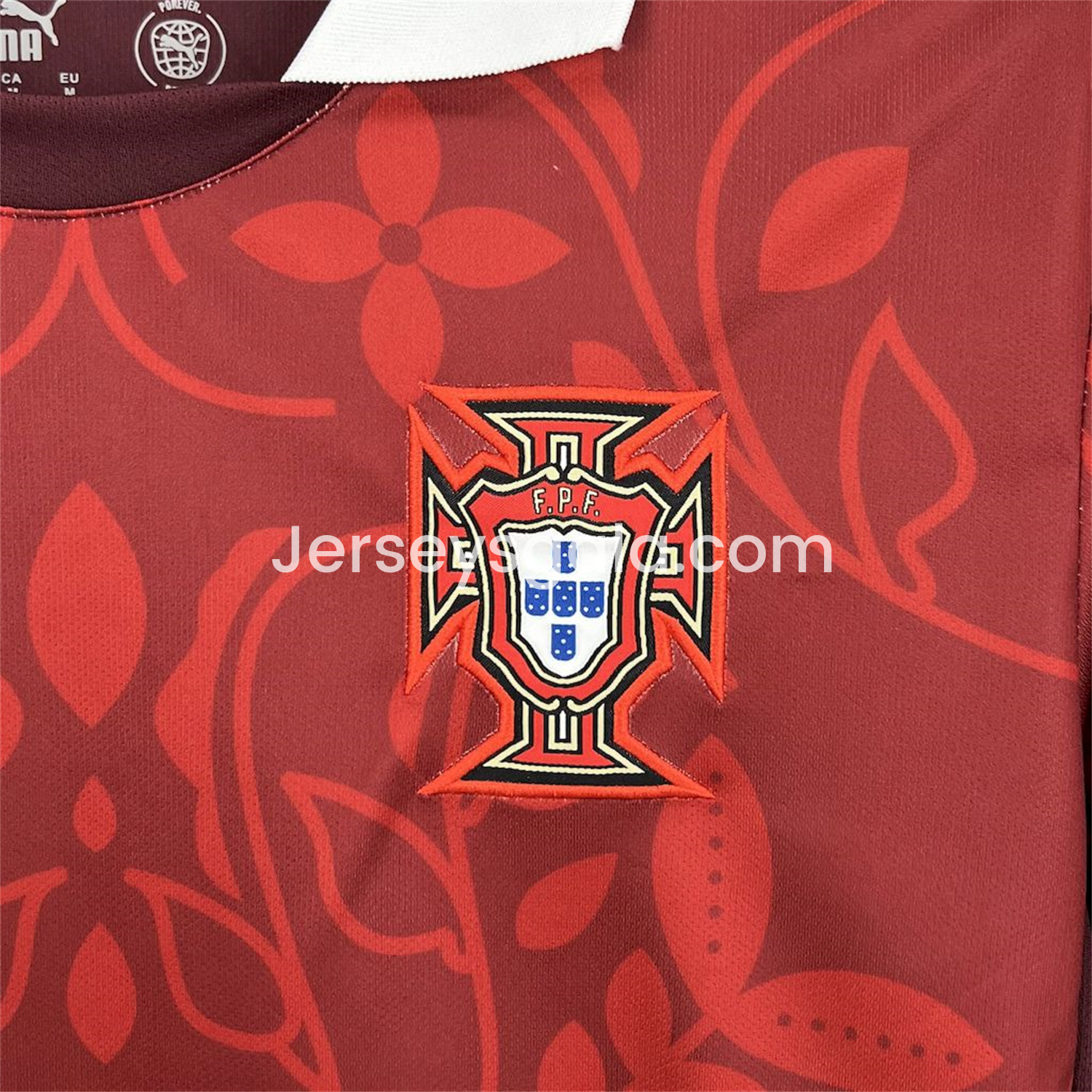 Portugal 2025-26 Red Flower Training Jersey - Fans Version - SOCCERDEALSHOP