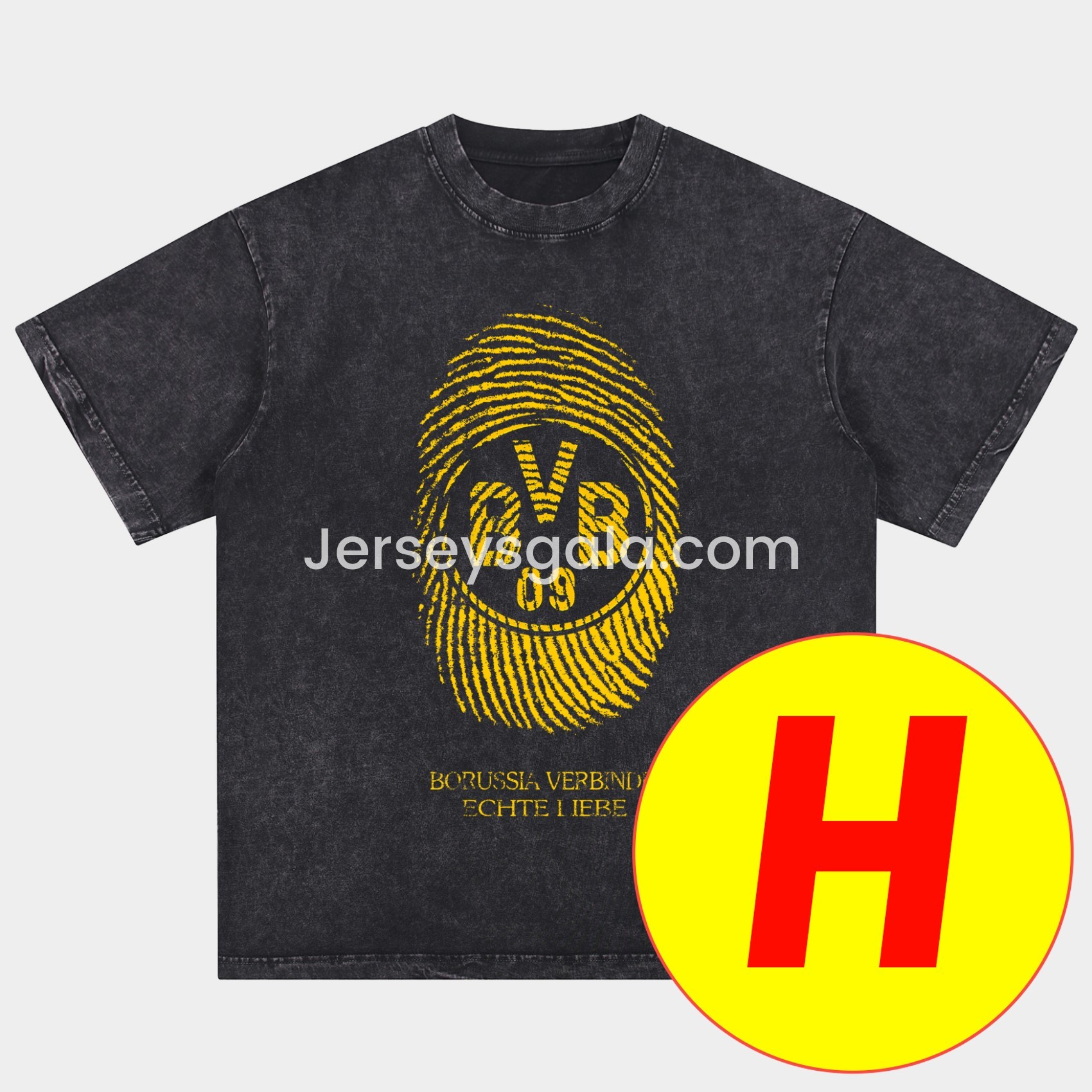 Dortmund Oversized Washed T-Shirt - SOCCERDEALSHOP