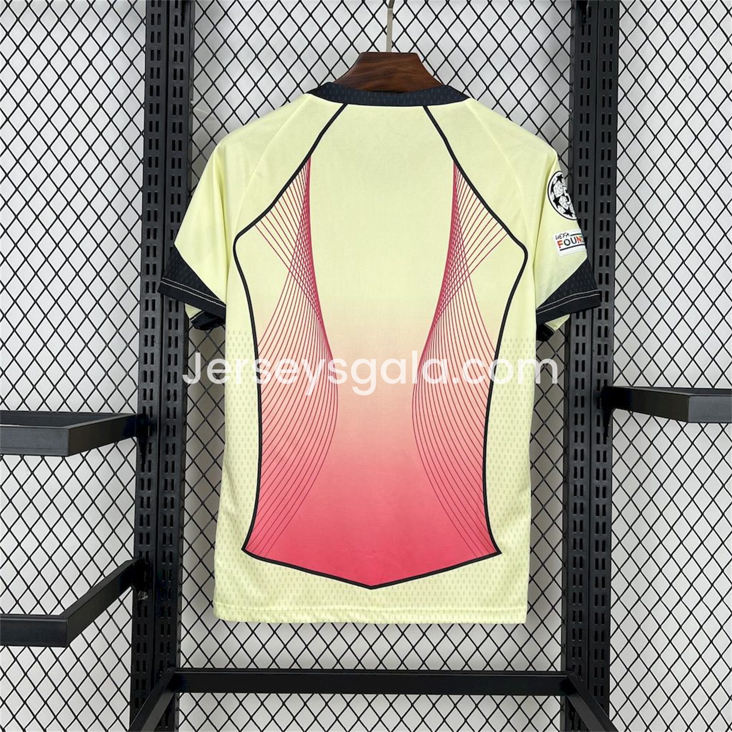 B.A.R.S.A 25-26 T90 Red Lines Yellow Special Jersey - Fans Version - SOCCERDEALSHOP