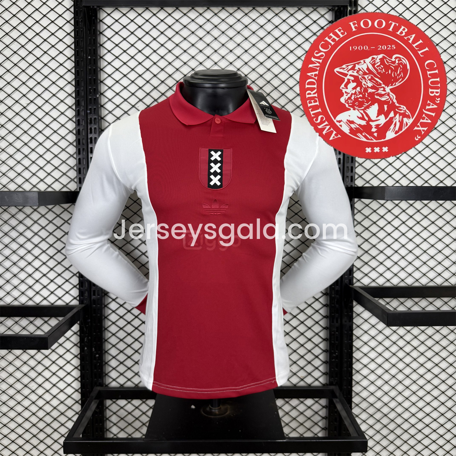 Ajax 2025 125-Year Anniversary Long Sleeves Jersey - Player Version - SOCCERDEALSHOP