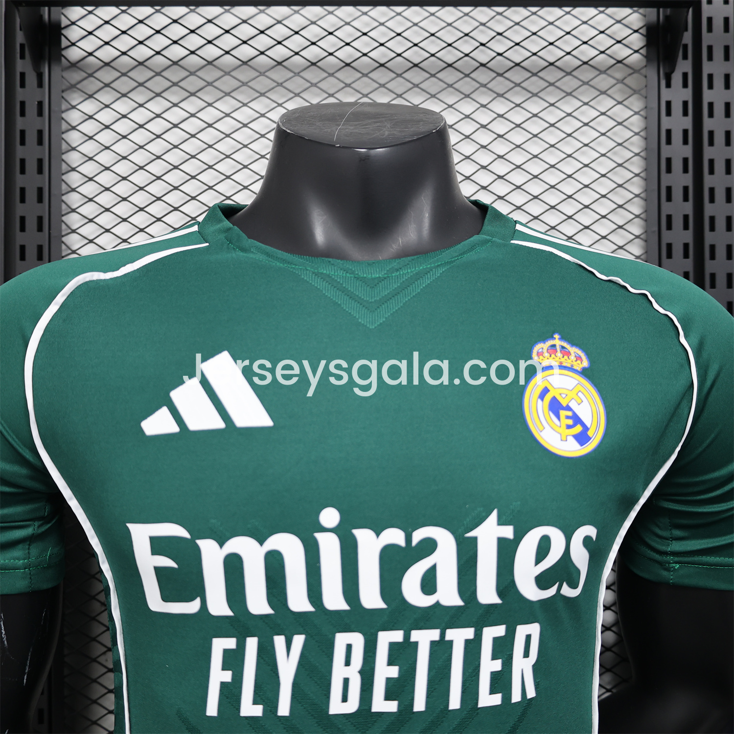 Real Madrid 25-26 Green Teamgeist Collar Special Edition Jersey - Player Version - SOCCERDEALSHOP