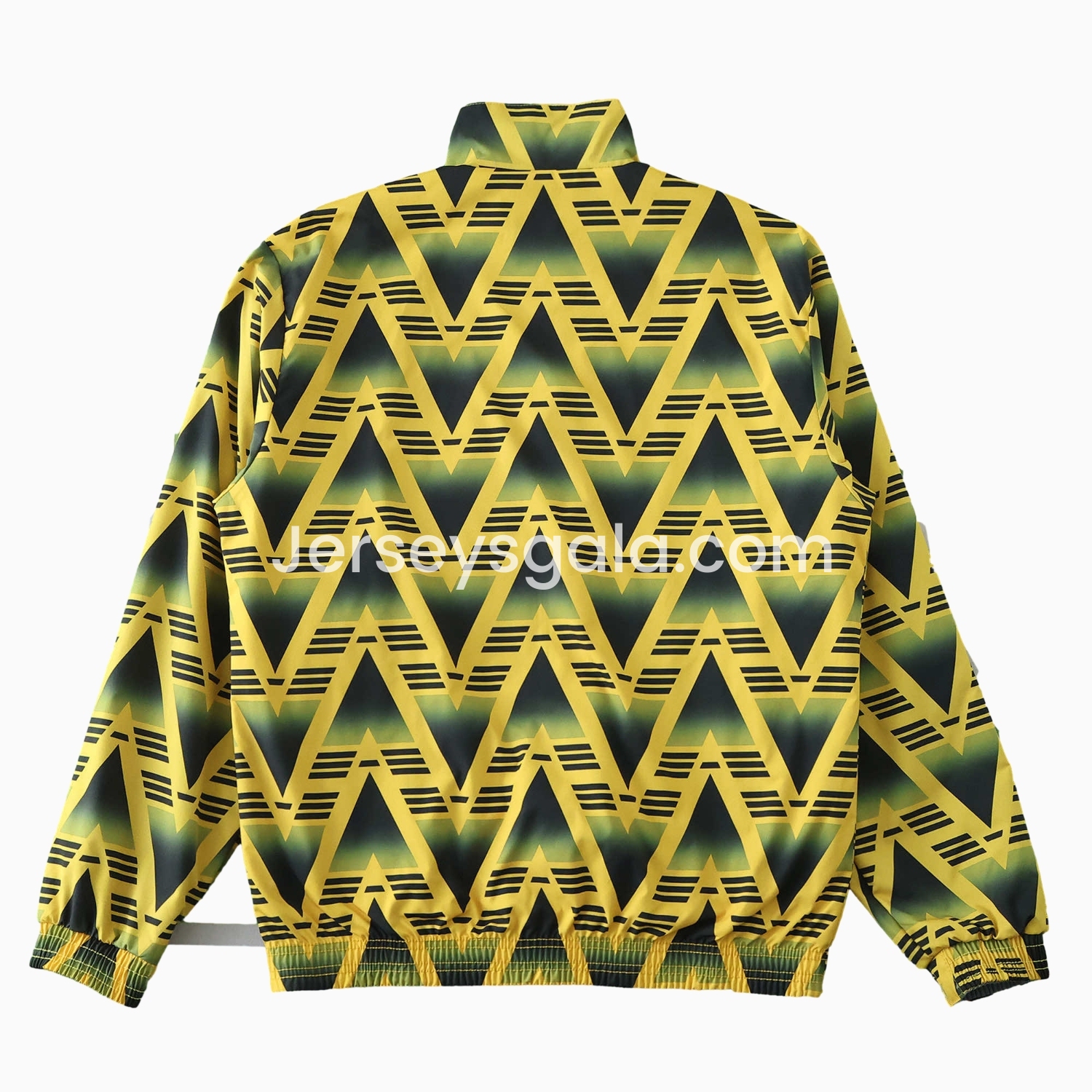 Retro Arsenal 1991-93 Away Double Sided Reversible Windbreaker - Yellow & Grey - SOCCERDEALSHOP