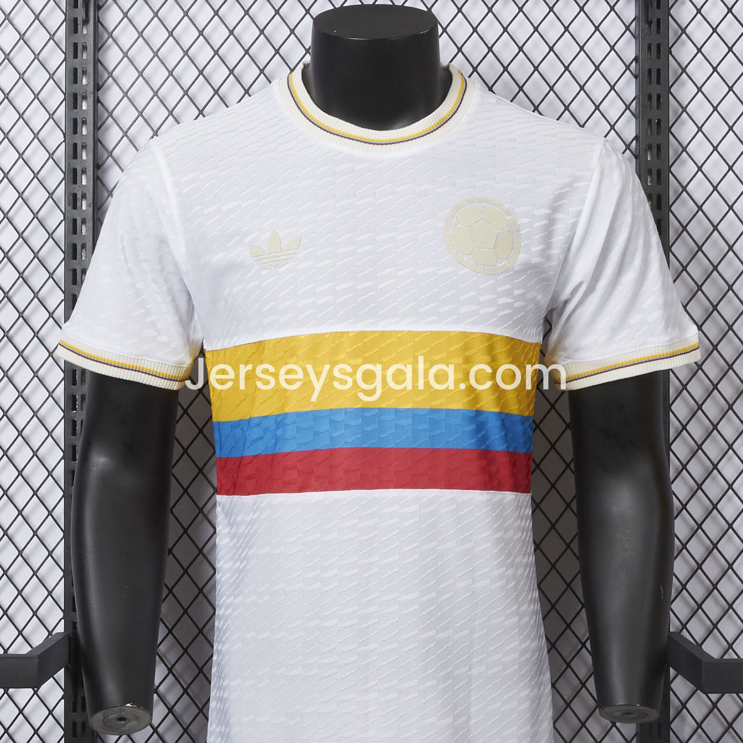 Colombia 2024 100th Anniversary Jersey with Jacquard Fabric - Player Version - SOCCERDEALSHOP