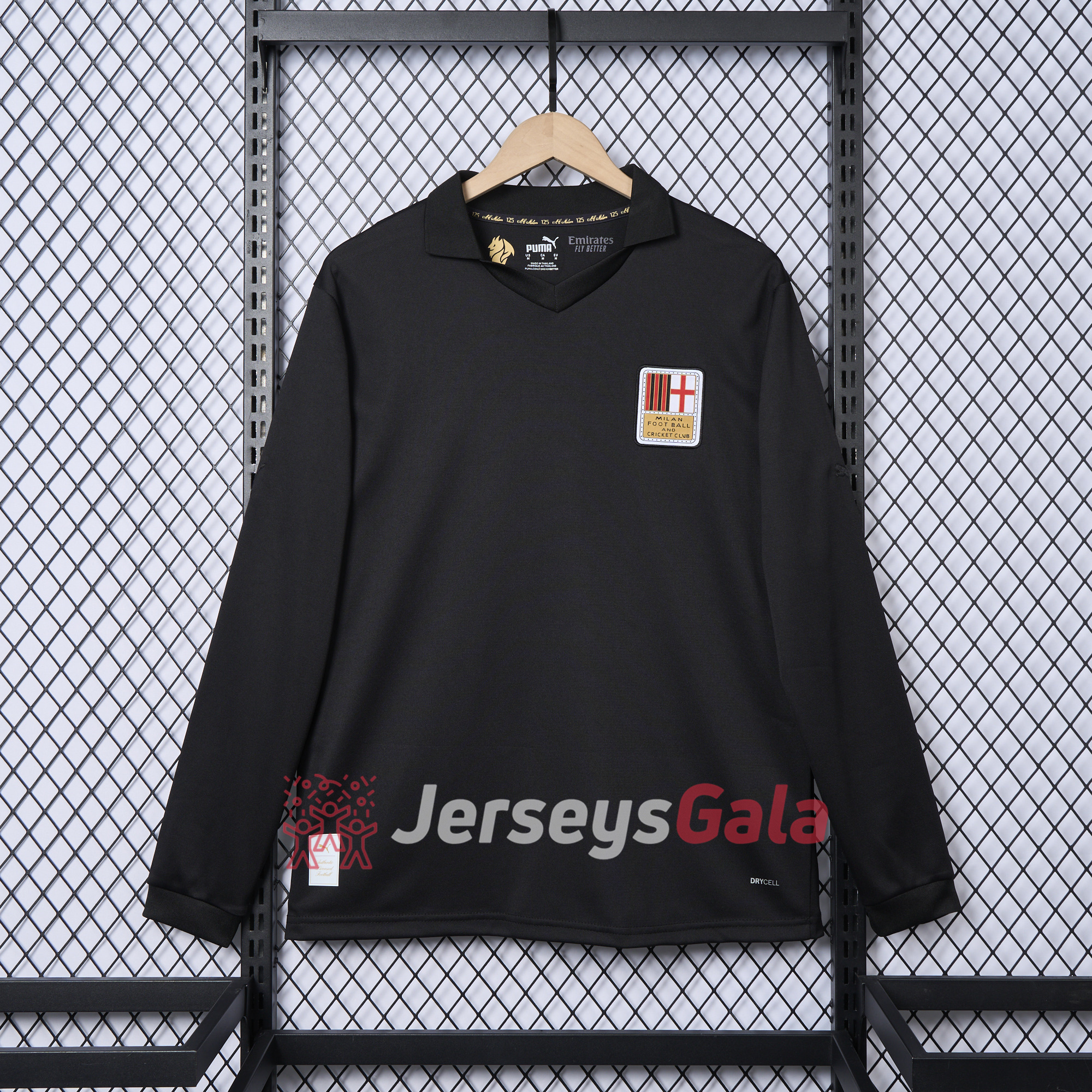 AC Milan 24-25 125th Anniversary Long Sleeves Black GK Jersey - Fans Version - SOCCERDEALSHOP