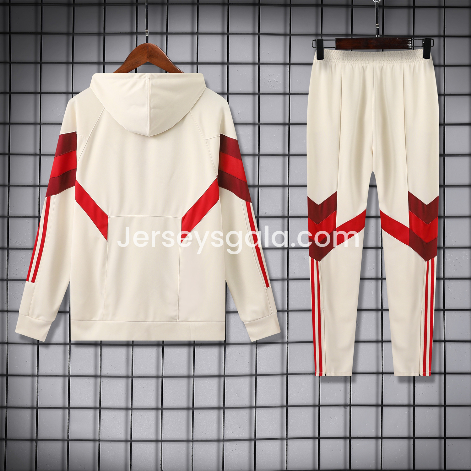 Bayern Munich 24-25 Originals LFSTLR Training Hoodie Set - Beige - SOCCERDEALSHOP