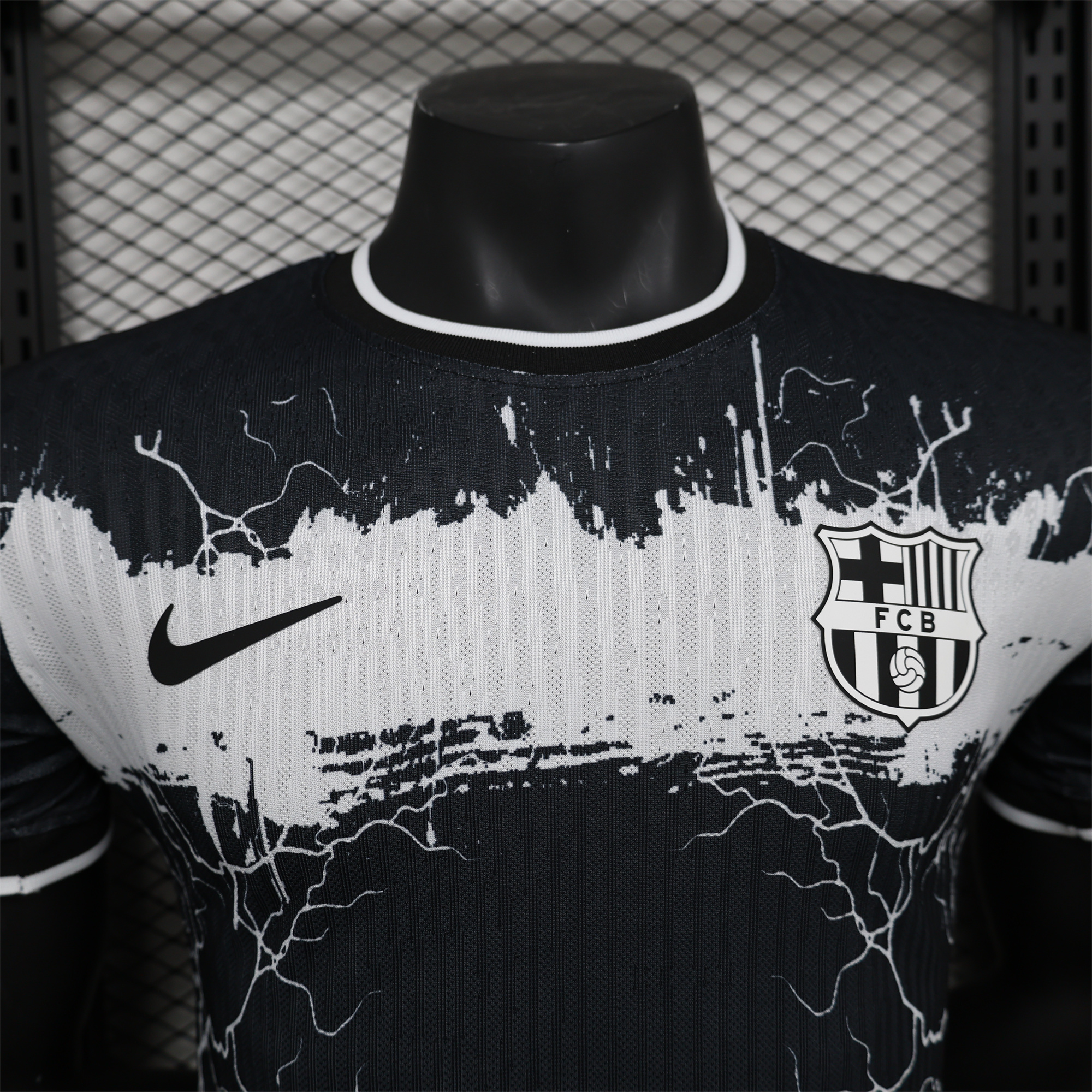 B.A.R.S.A 24-25 White Lightning Special Edition Black Jersey - Player Version - SOCCERDEALSHOP
