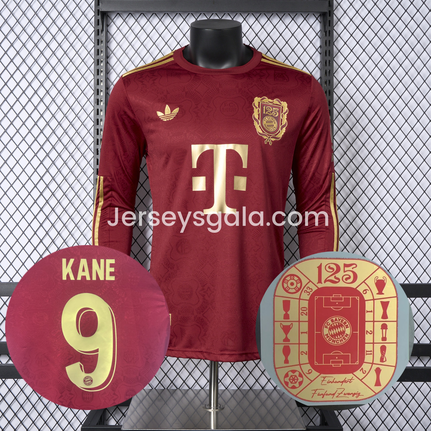 Bayern Munich 2025 125th Anniversary Long Sleeves Jersey - Player Version - SOCCERDEALSHOP