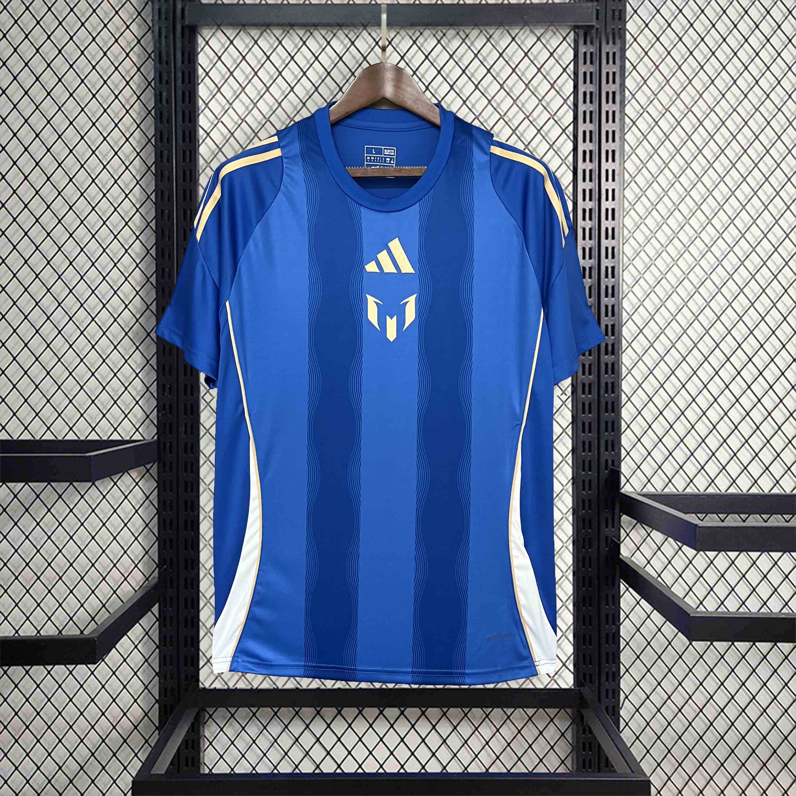 Argentina M-E-.S-S-I 2024 Blue Training Jersey - Fans Version - SOCCERDEALSHOP