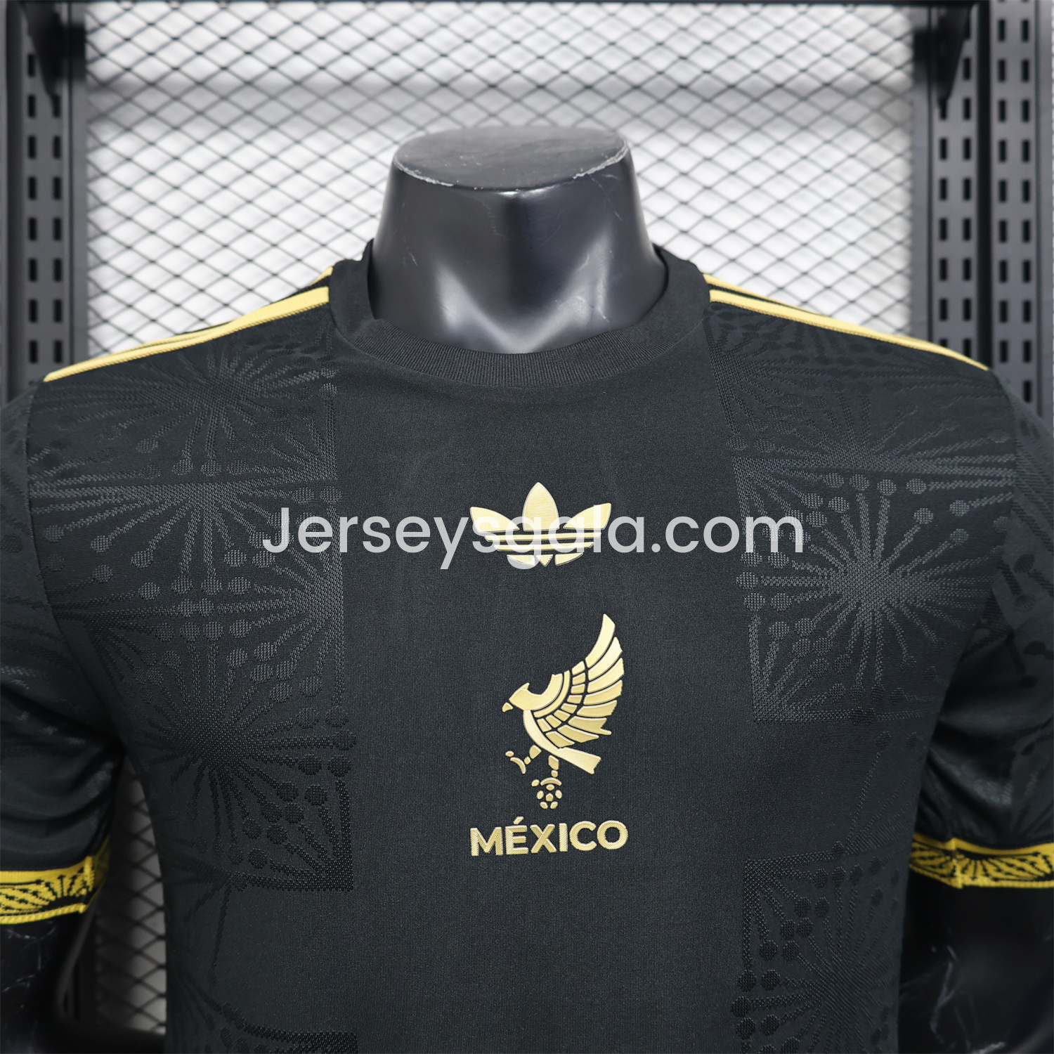 Mexico 2025 Gold Cup Home Black Jersey - Player Version - SOCCERDEALSHOP