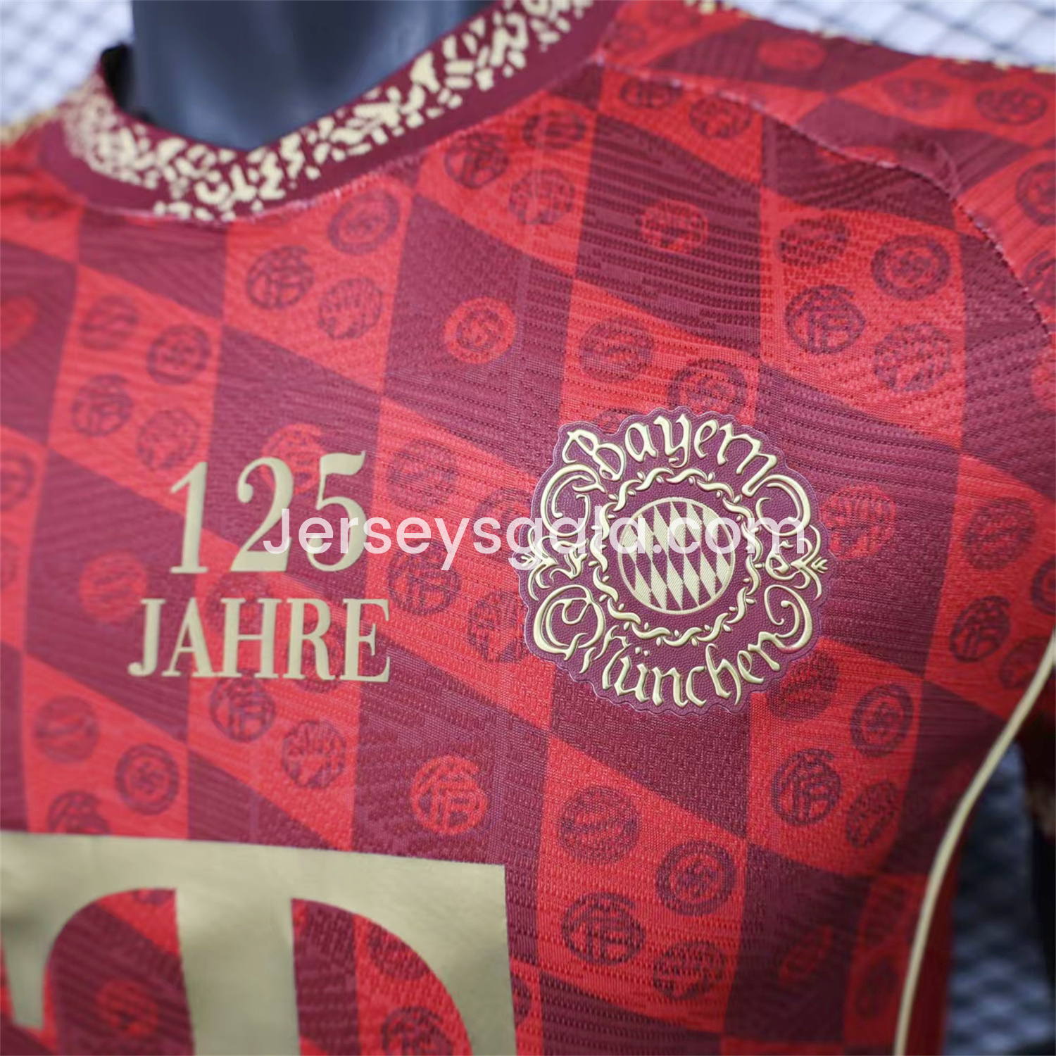 Bayern Munich 2025 125th Anniversary Diamond Pattern Special Jersey - Player Version - SOCCERDEALSHOP
