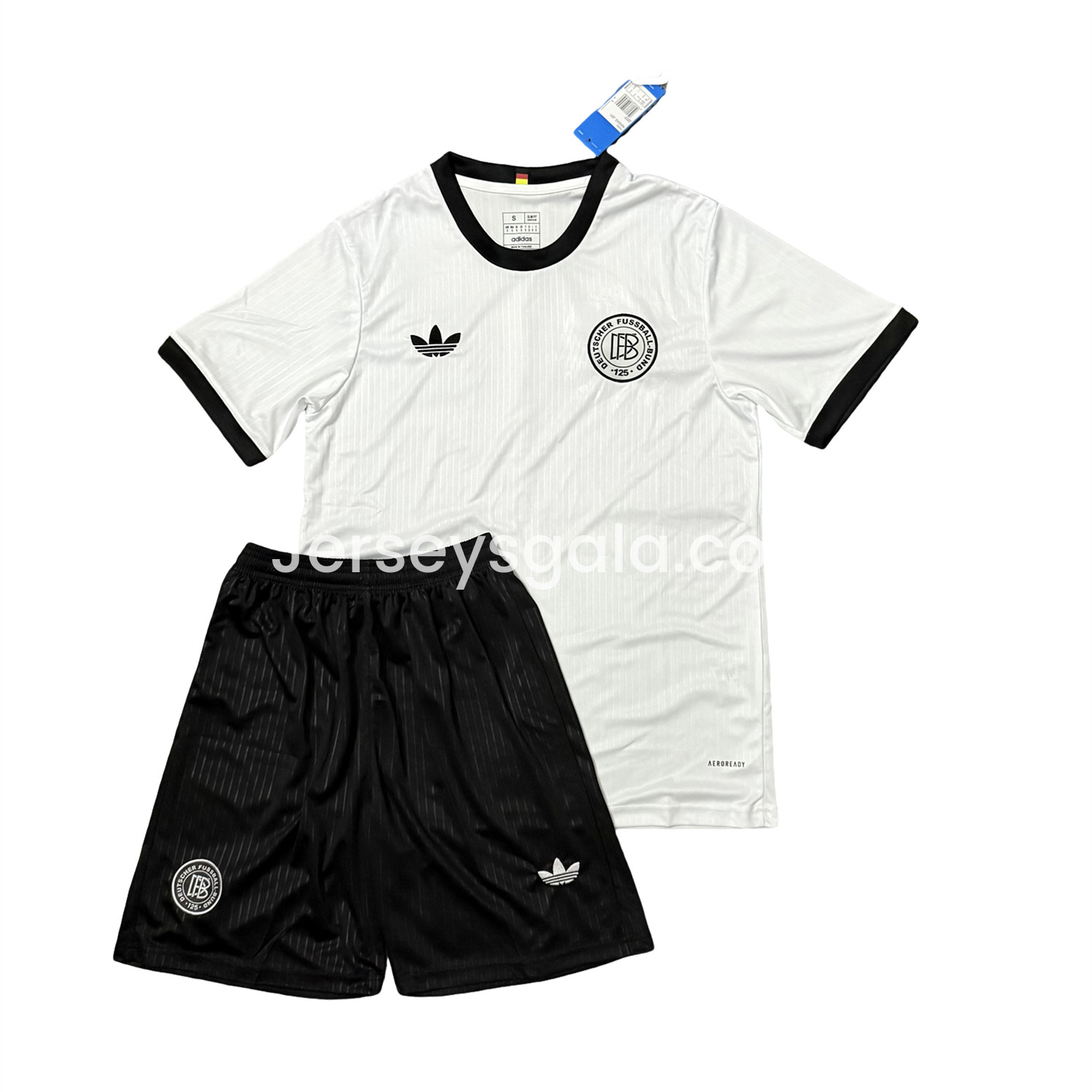 Germany 2025 125-Year Anniversary White Men's Adult Jersey Set - Fans Version - SOCCERDEALSHOP