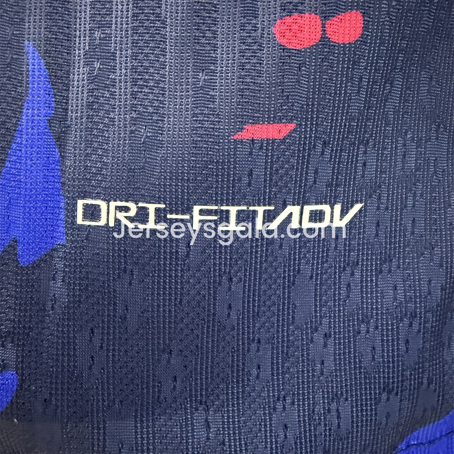 B.A.R.S.A 25-26 Red and Blue Graffiti Deep Blue Jersey - Player Version - SOCCERDEALSHOP