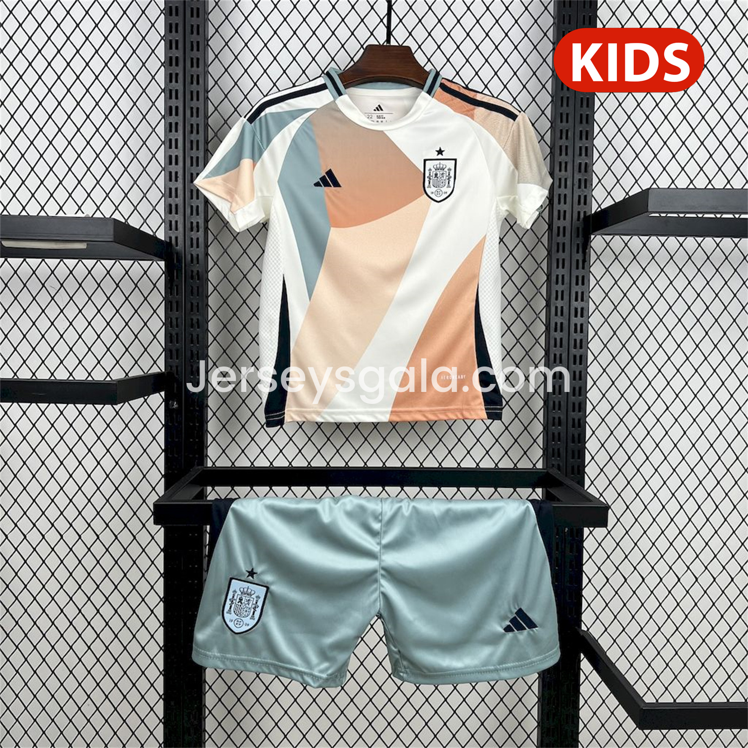 Spain 2025 Women's Team Away Kids Kit - SOCCERDEALSHOP