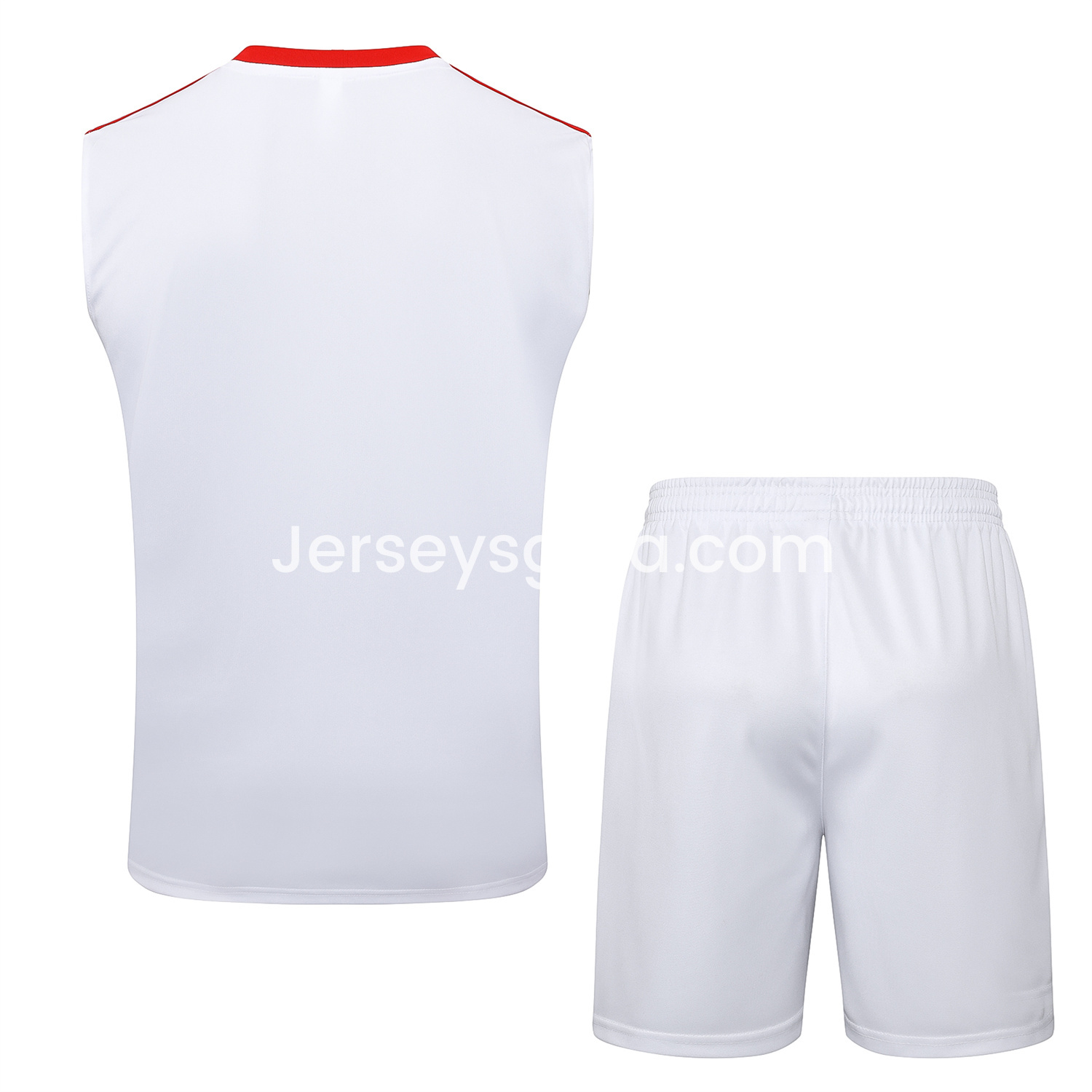 Bayern Munich 2025 125th Anniversary Vest Training Set - White Top and Shorts - SOCCERDEALSHOP