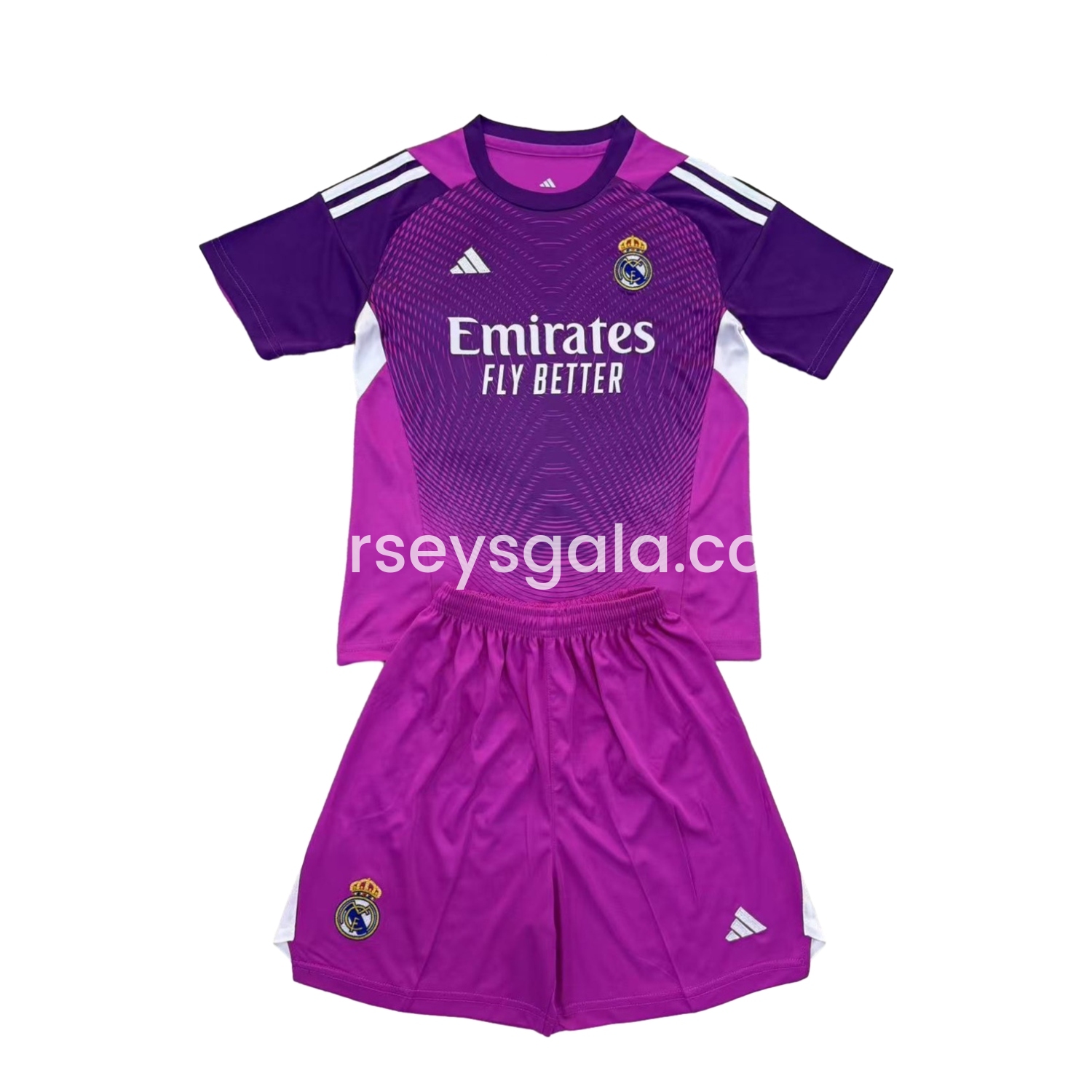Real Madrid 25-26 Purple Goalkeeper Kids Kit - SOCCERDEALSHOP