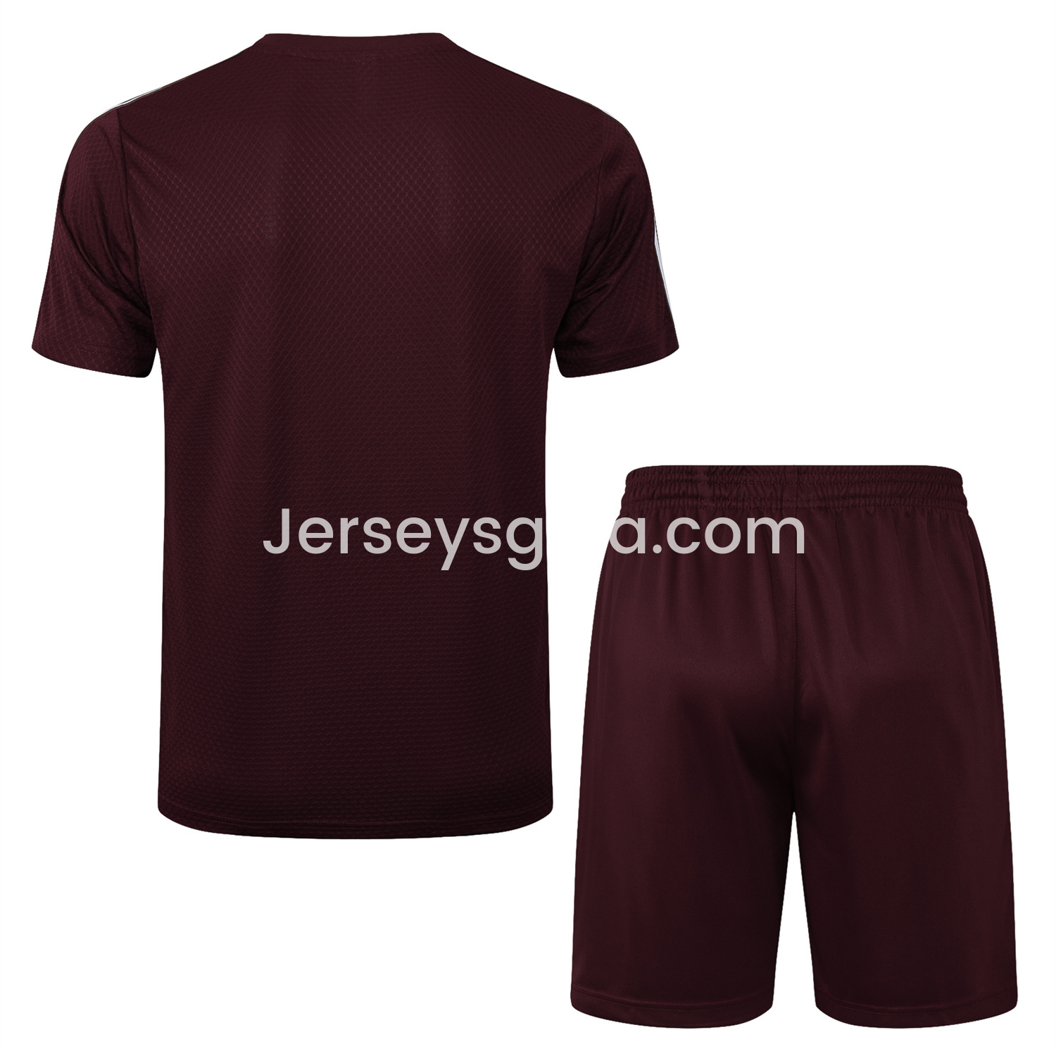 Ajax 25-26 Throwback Trefoil Short-Sleeve Training Set - Deep Red - SOCCERDEALSHOP