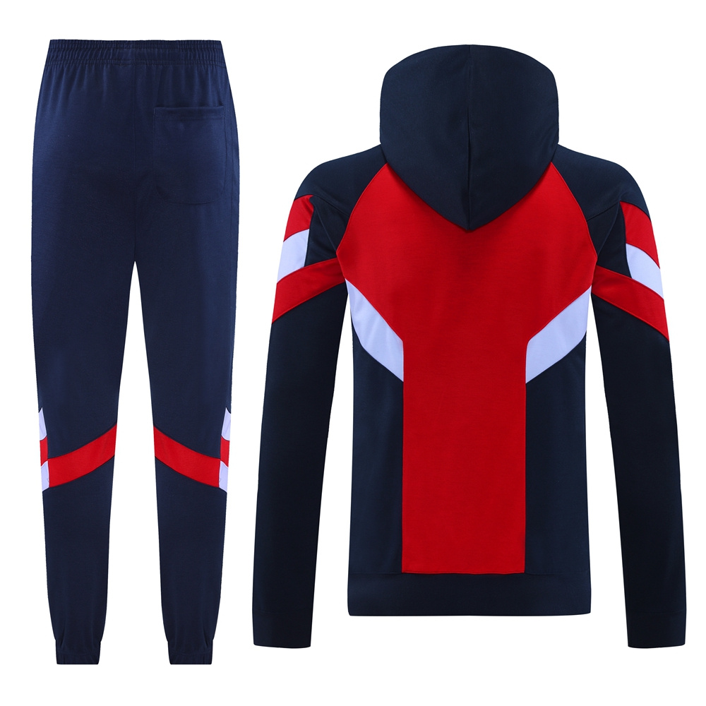 Arsenal 24-25 Originals LFSTLR Training Hoodie Set - Red Hoodie and Deep Blue Pants - SOCCERDEALSHOP