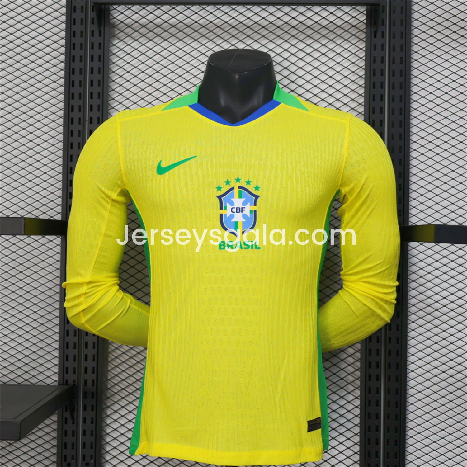 Brazil 2025 Women's Team Home Long Sleeves Jersey - Men's Player Version - SOCCERDEALSHOP