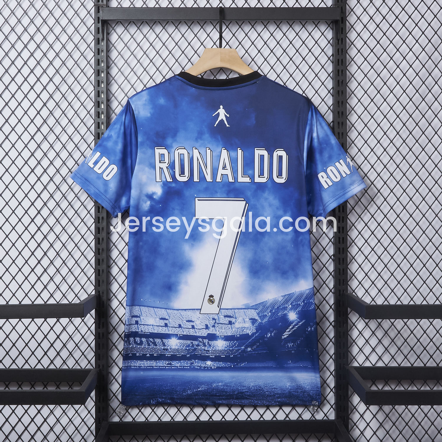 Cristiano Ronaldo Real Madrid 2017-18 Away Career Commemorative Jersey - Fans Version - SOCCERDEALSHOP