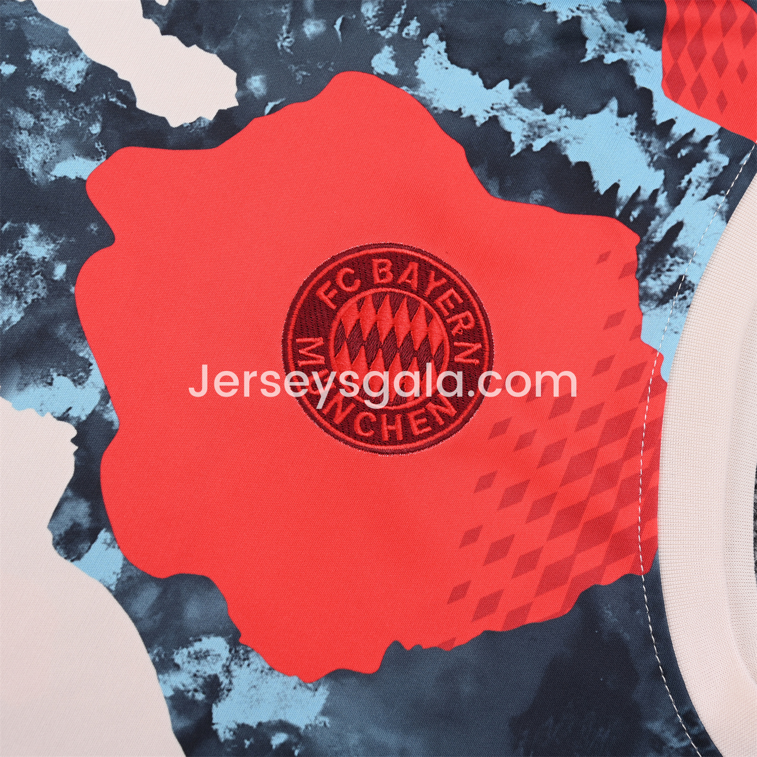 Bayern Munich 24-25 Pre-Match Vest Training Set - CamouflageTop & Black Shorts - SOCCERDEALSHOP