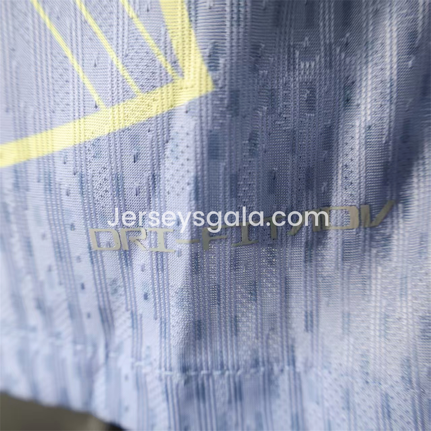 B.A.R.S.A 25-26 T90 Blue and White Gradient and Yellow Lines Special Jersey - Player Version - SOCCERDEALSHOP