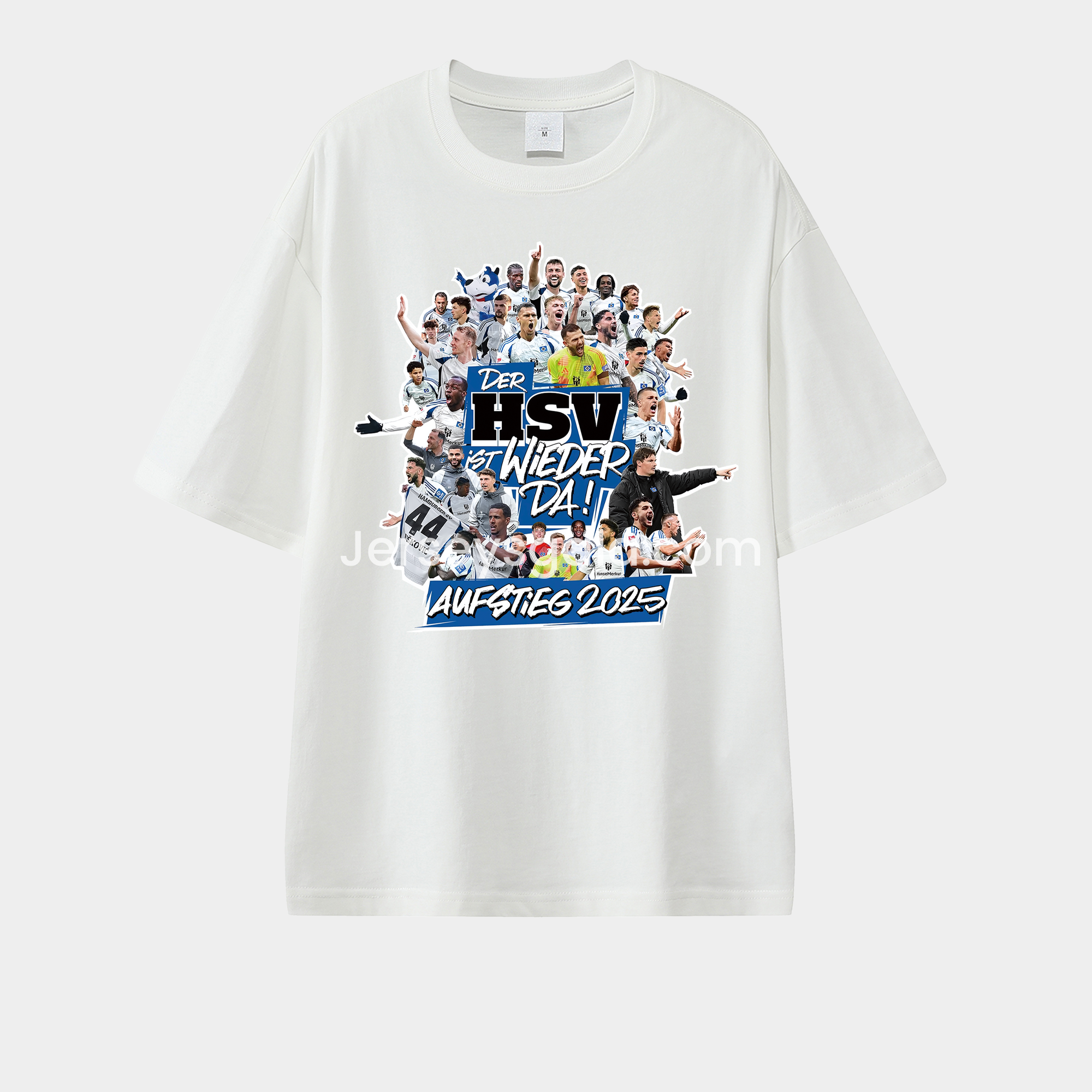 Hamburger SV AUFSTIEG 2025 Team Signatures Unisex Pure Cotton T-shirt - SOCCERDEALSHOP