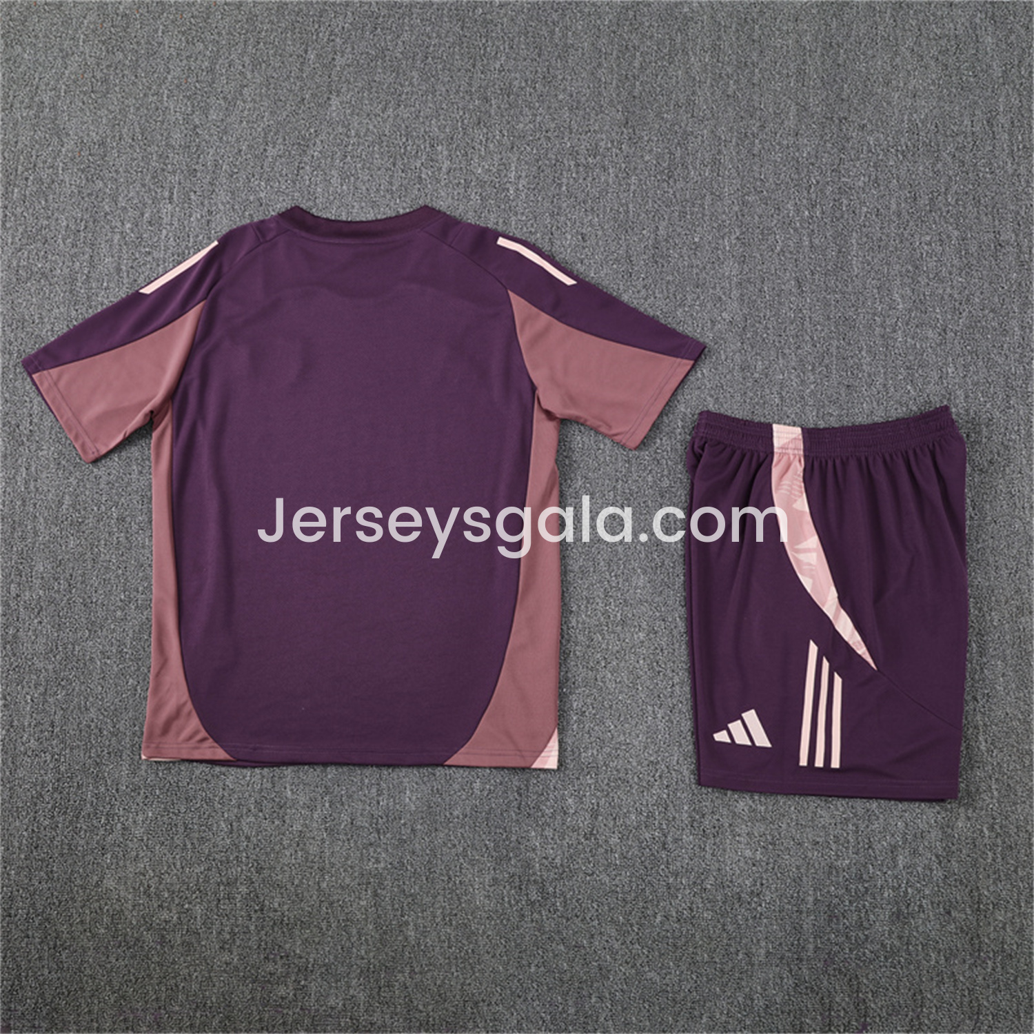 Arsenal 24-25 Kids Short-Sleeve Training Set - Purple - SOCCERDEALSHOP