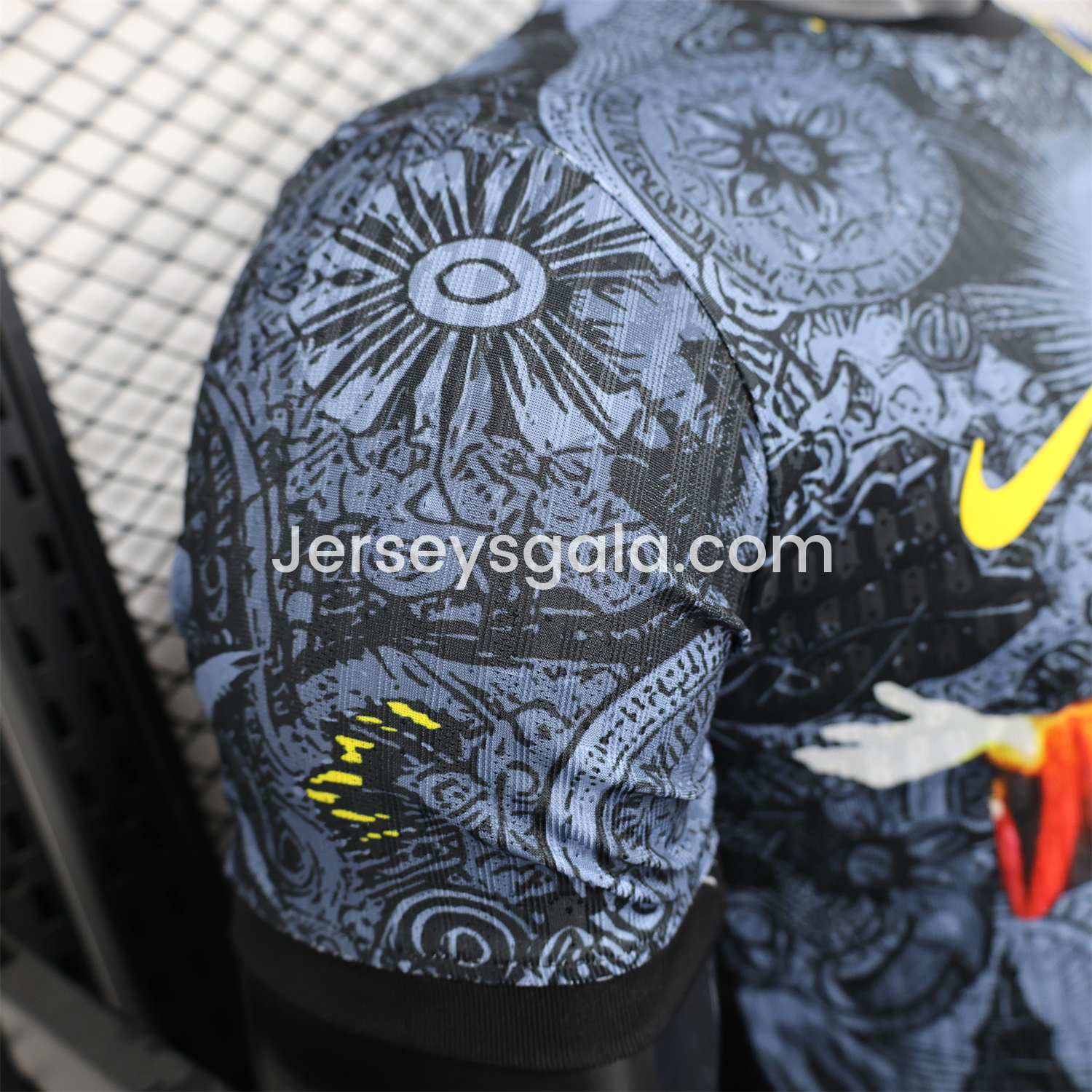 Brazil 25-26 Colorful Jesus Statue Special Black Jersey - Player Version - SOCCERDEALSHOP