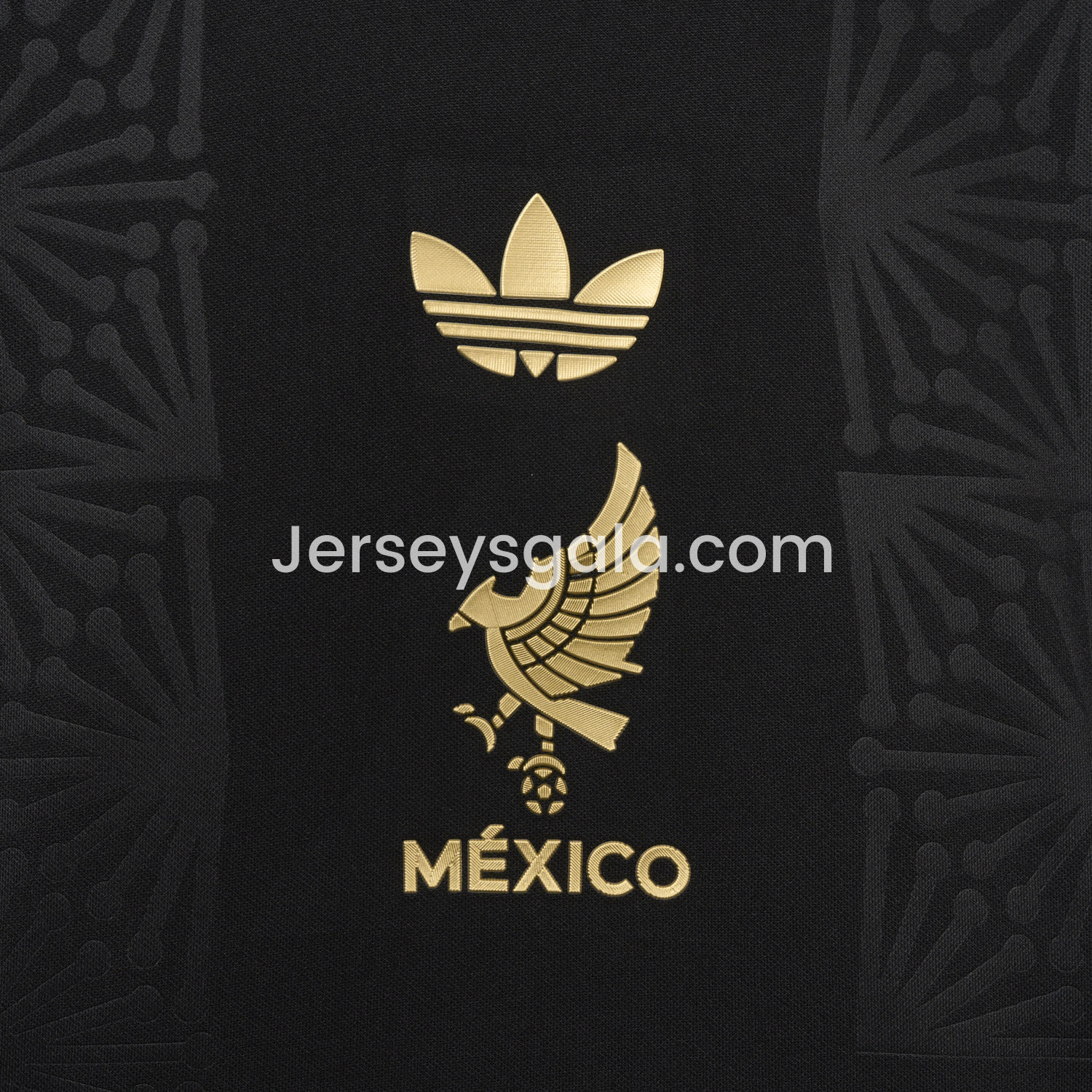 Mexico 2025 Gold Cup Black Kids Kit - Player Version - SOCCERDEALSHOP