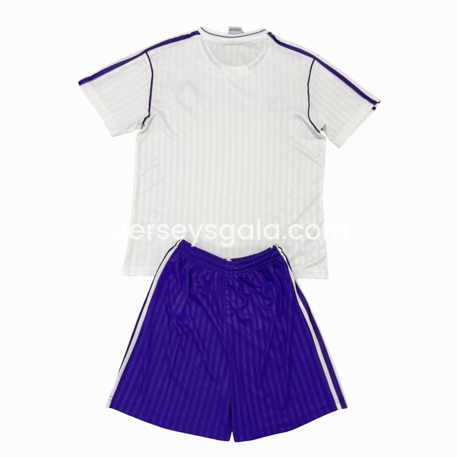 Real Madrid 24-25 White Terrace Icon Retro Style Kids Kit - SOCCERDEALSHOP